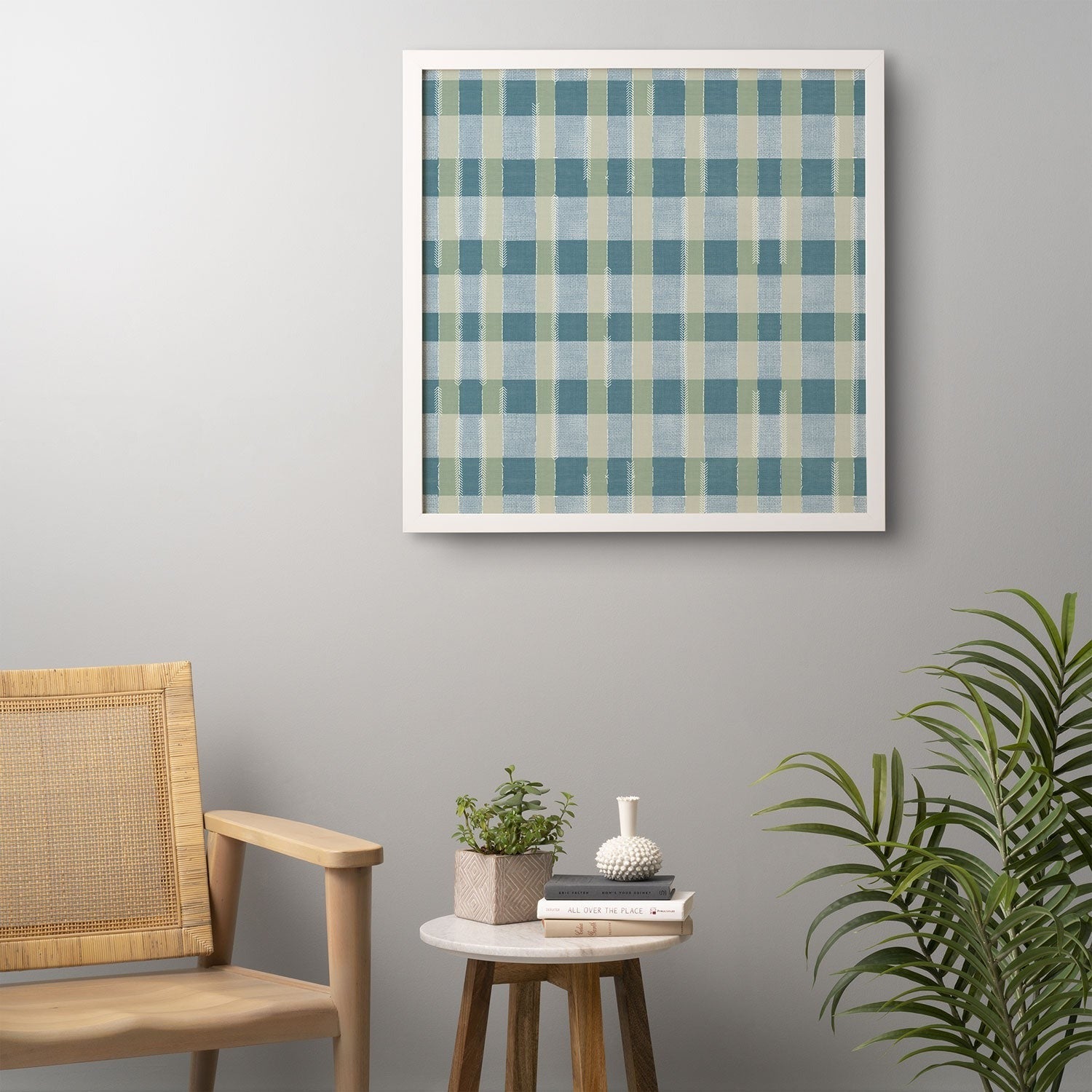 Marta Barragan Camarasa Country Style Checks Framed Wall Art