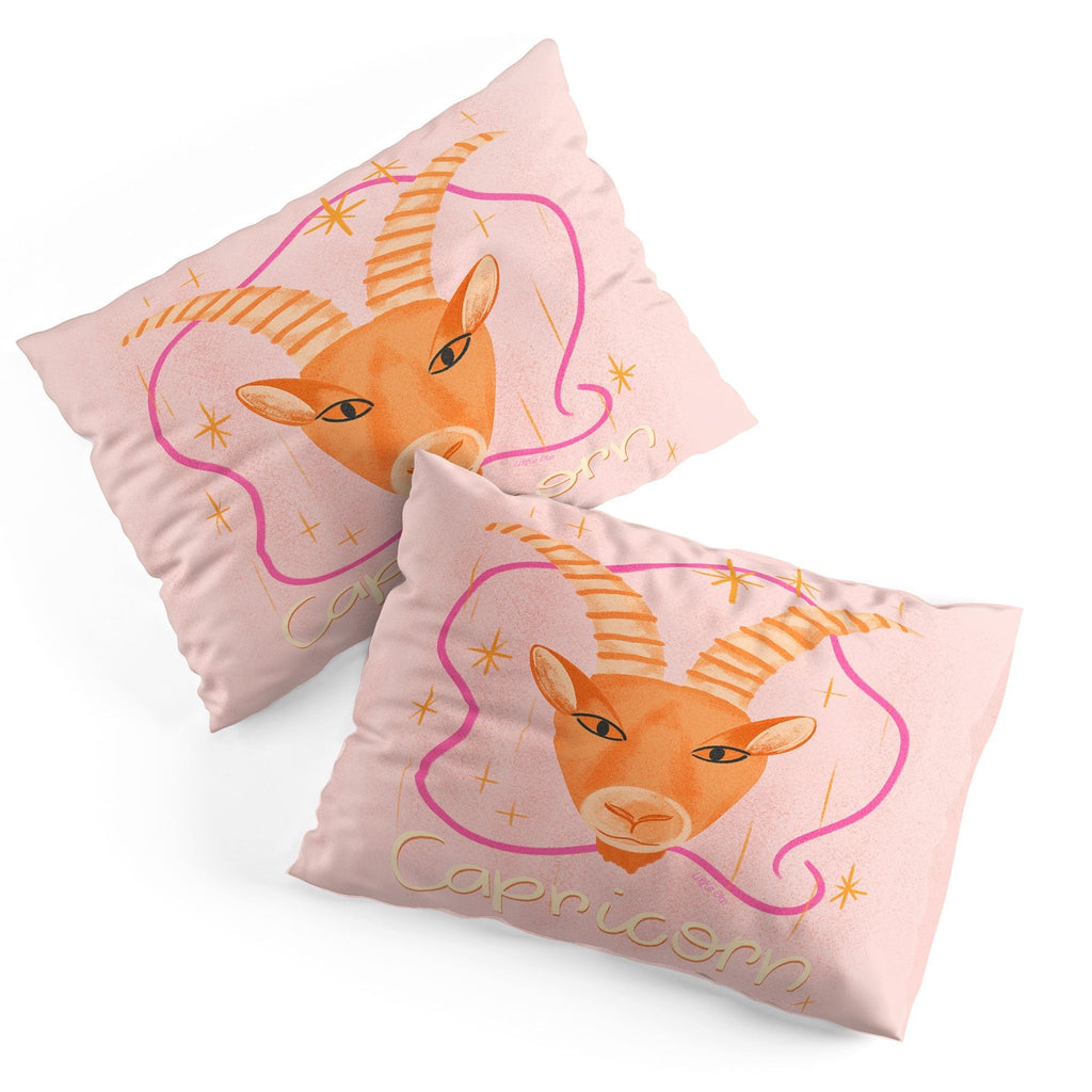 Little Om Zodiac Sign Capricorn Pillow Shams