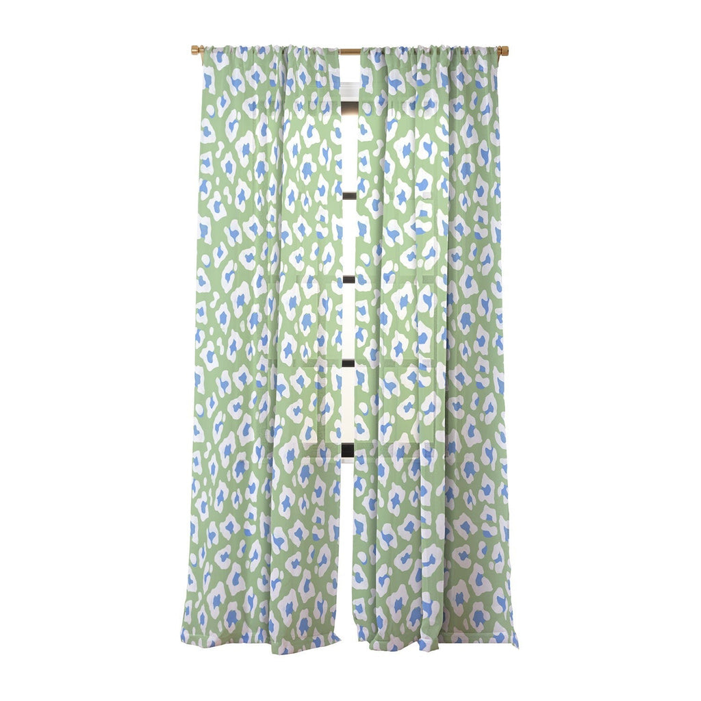Avenie BR Cheetah Print Sheer Window Curtain