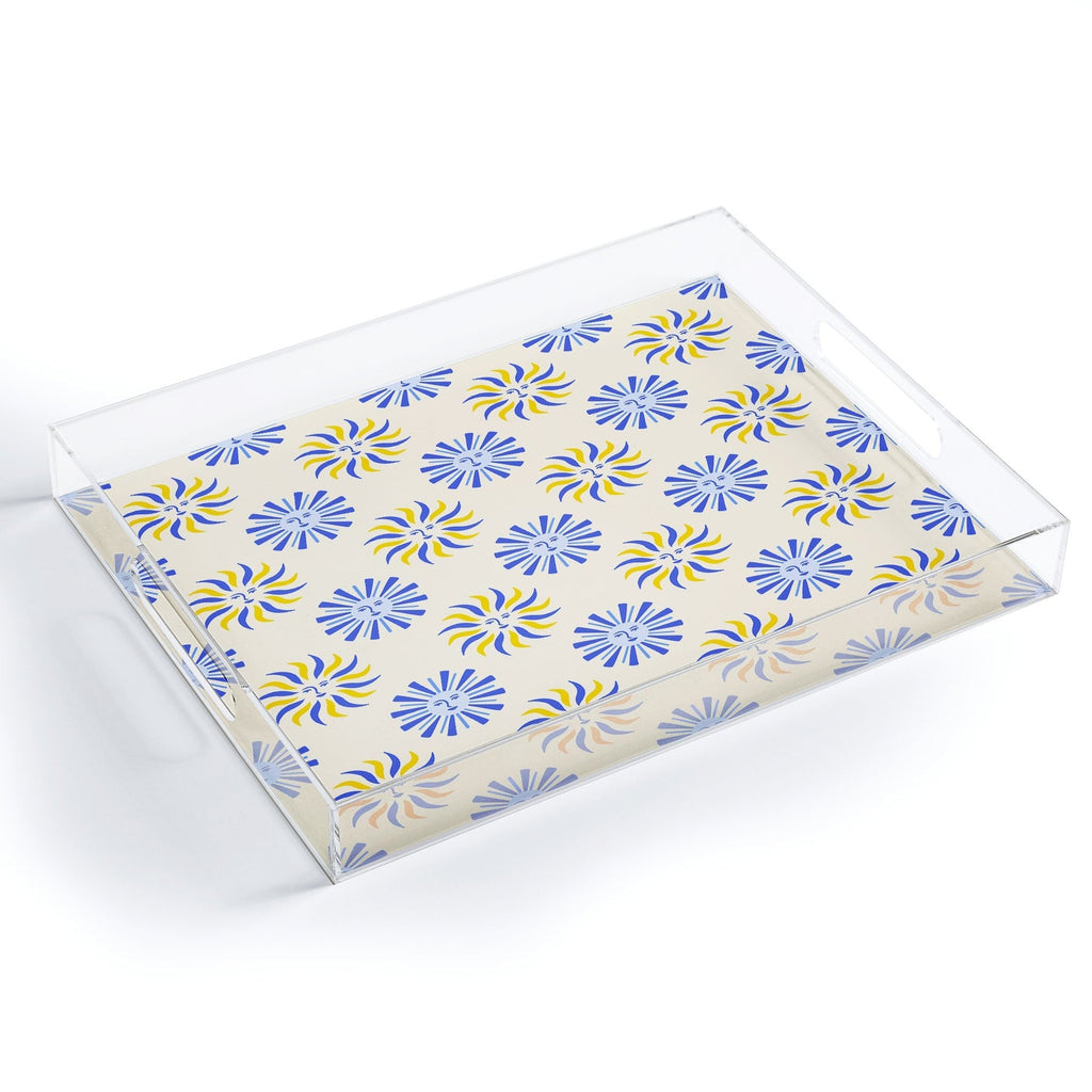 Design by Spark Dolce Vita Radial Sun Flames Acrylic Tray