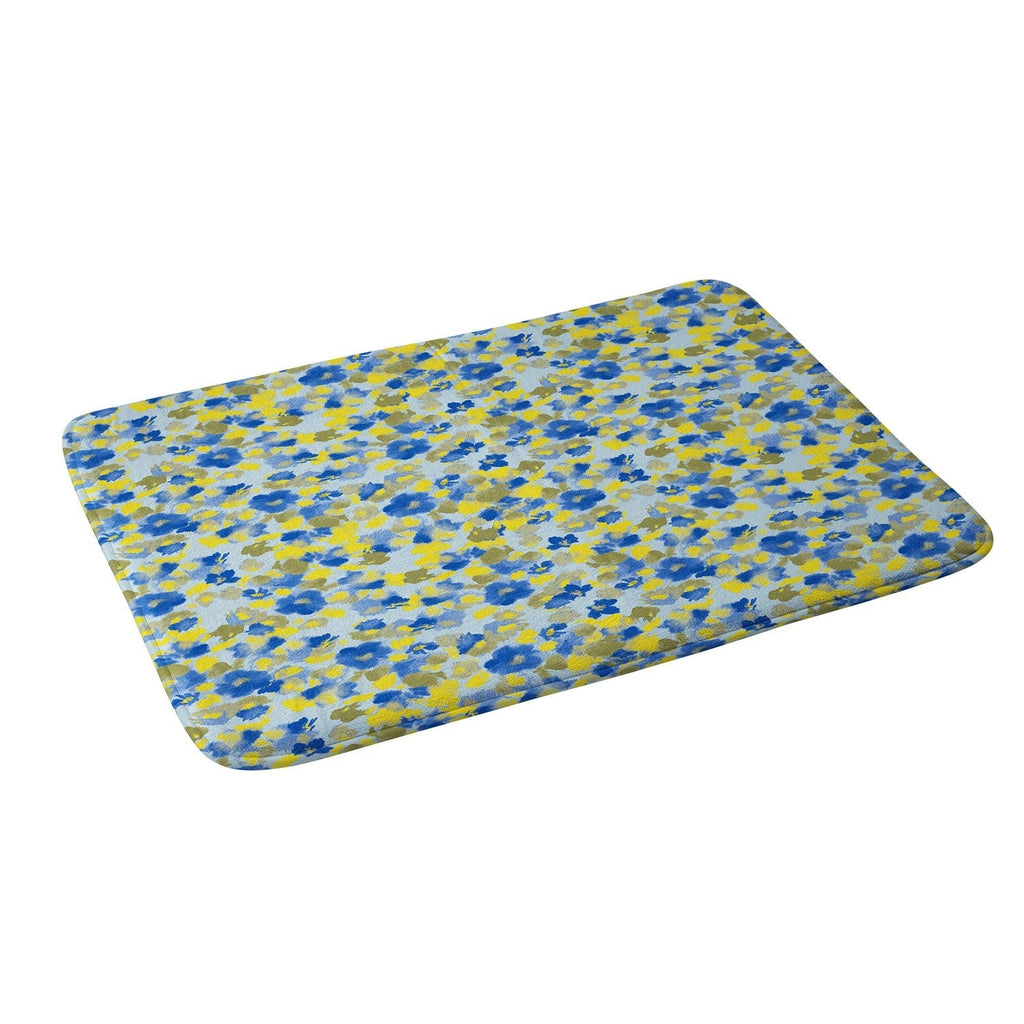 Gabriela Fuente Day Dreaming Watercolor Memory Foam Bath Mat
