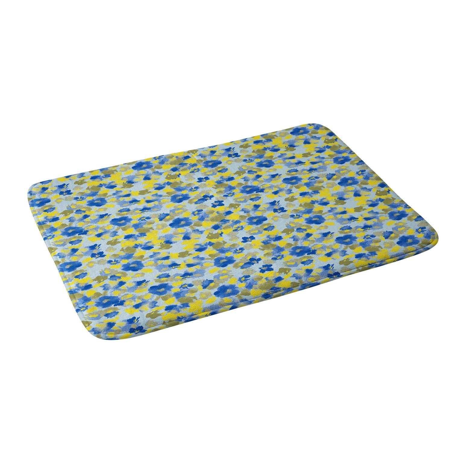 Gabriela Fuente Day Dreaming Watercolor Memory Foam Bath Mat