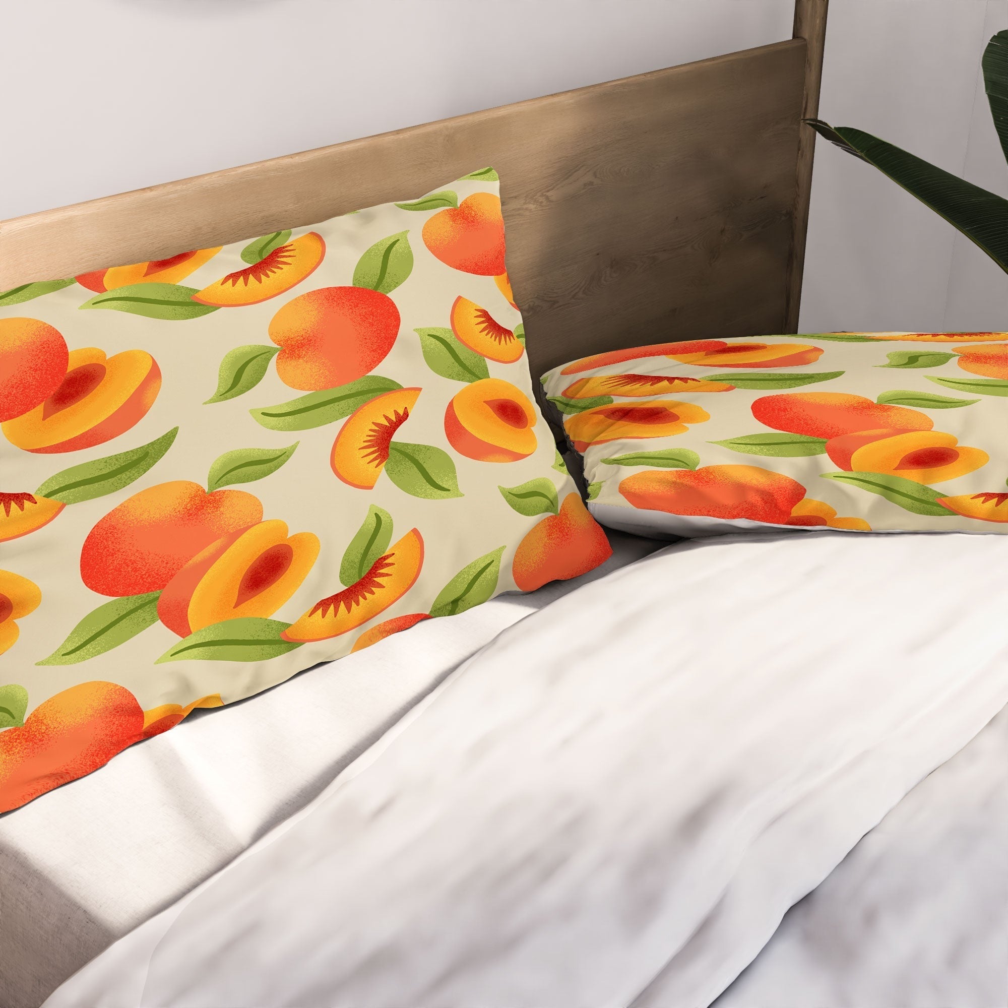 Jessica Molina Peach Pattern Pillow Shams