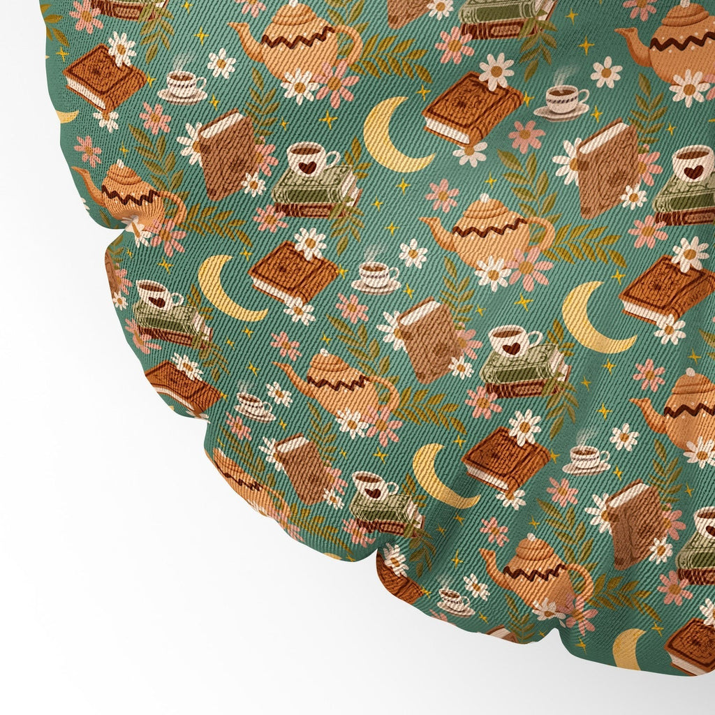 Avenie Moonlit Reading Nook I Floor Pillow Round