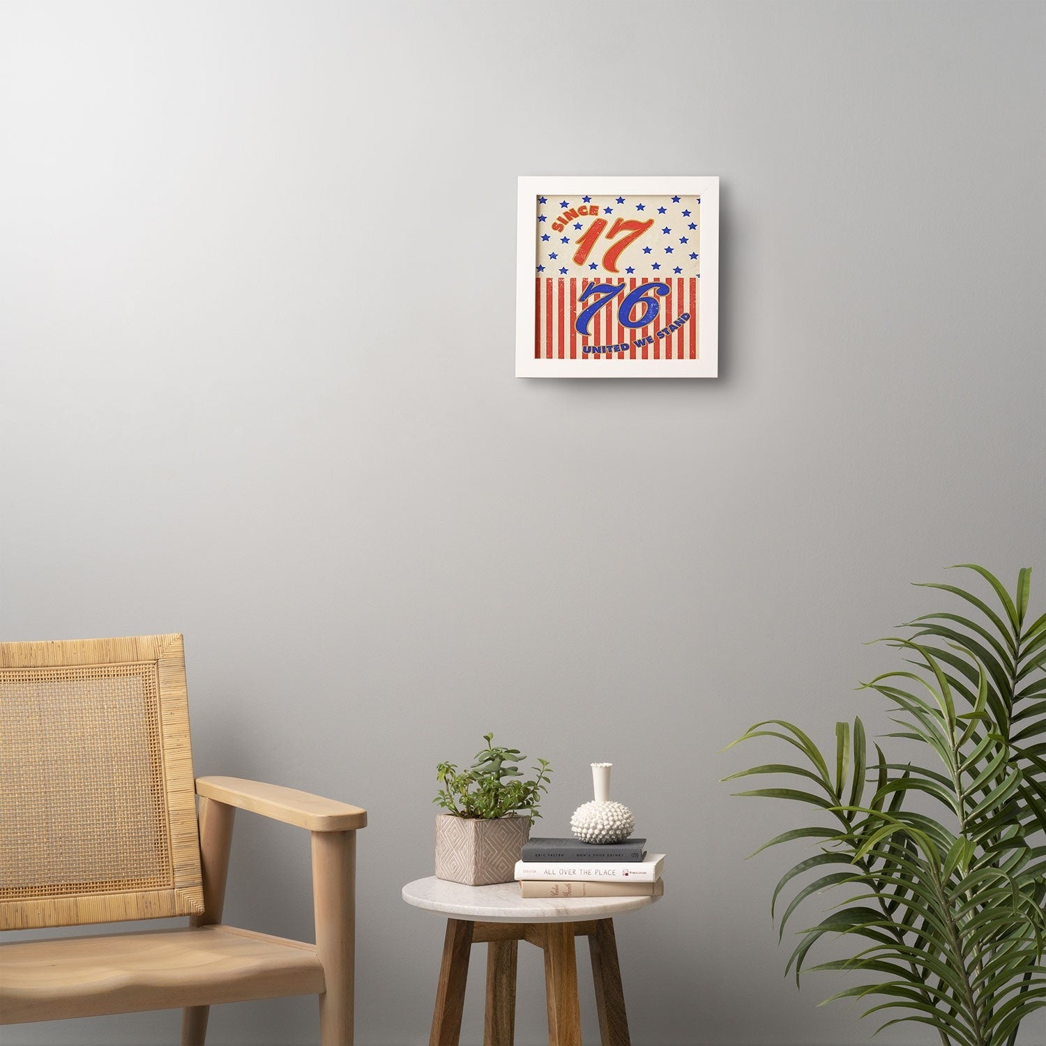 DENY Designs 1776 Stars Framed Wall Art