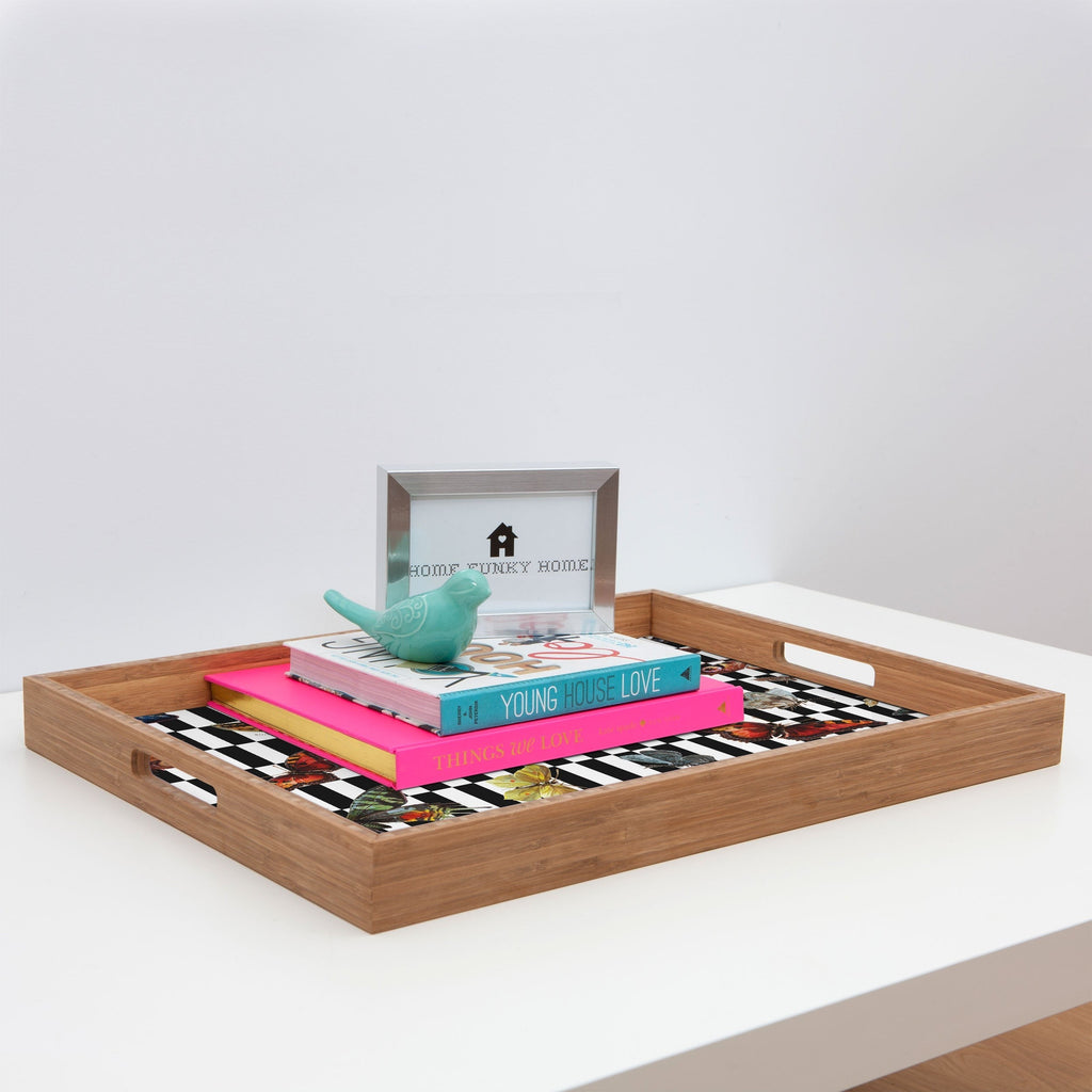 kikasworkshop Butterfly Ballet Rectangular Tray