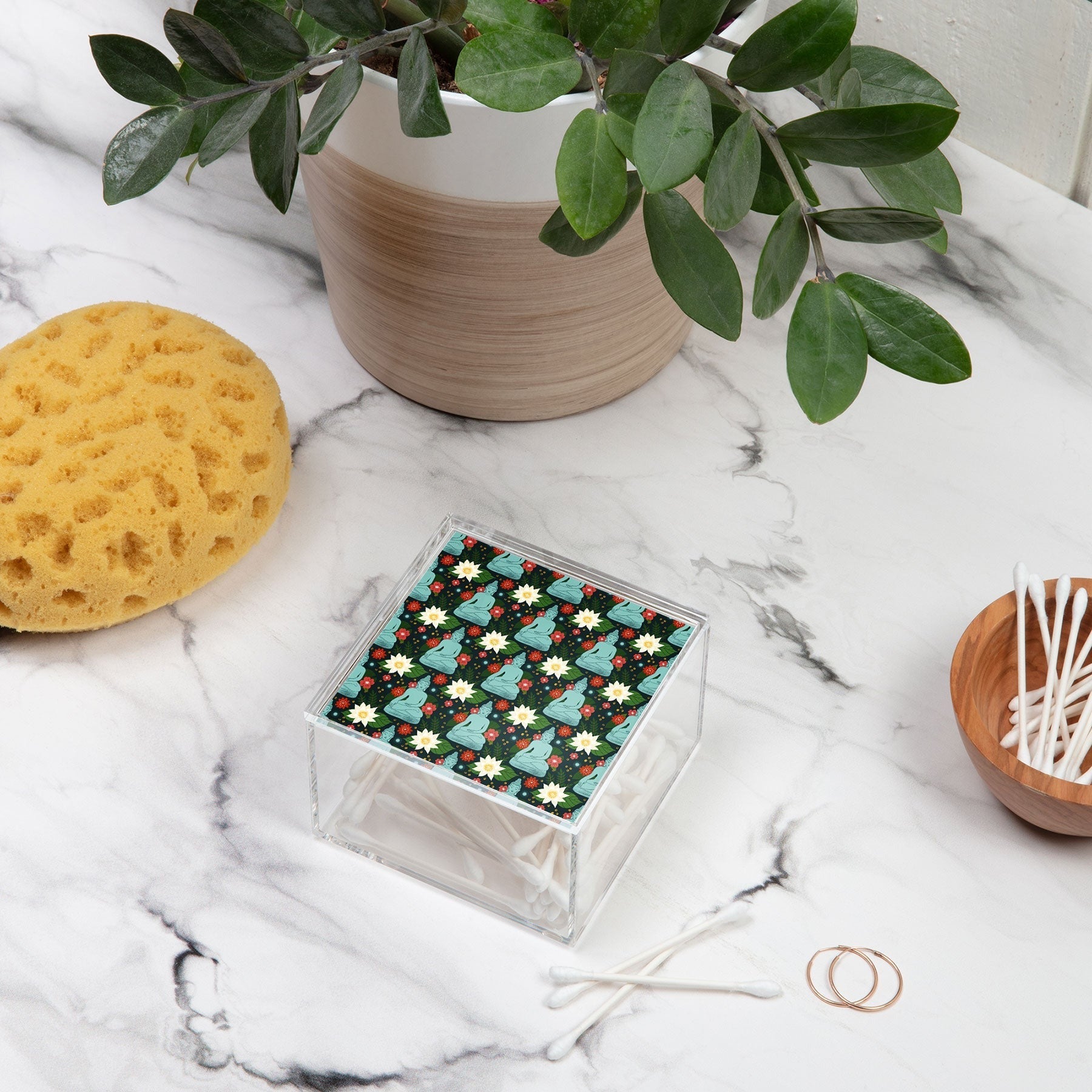 Design by Spark Meditating Lotus Buddha Acrylic Box