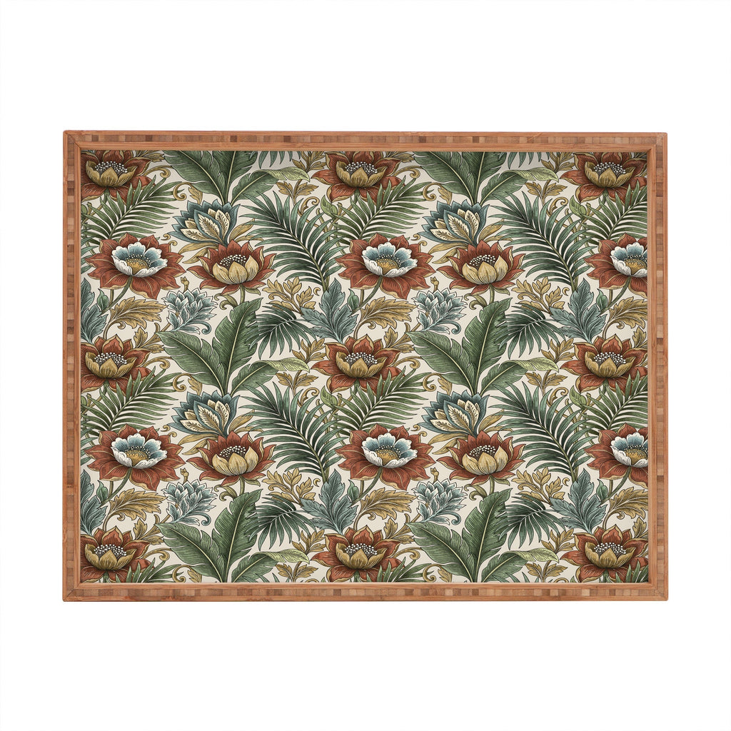Marta Barragan Camarasa Retro Jungle Garden Rectangular Tray