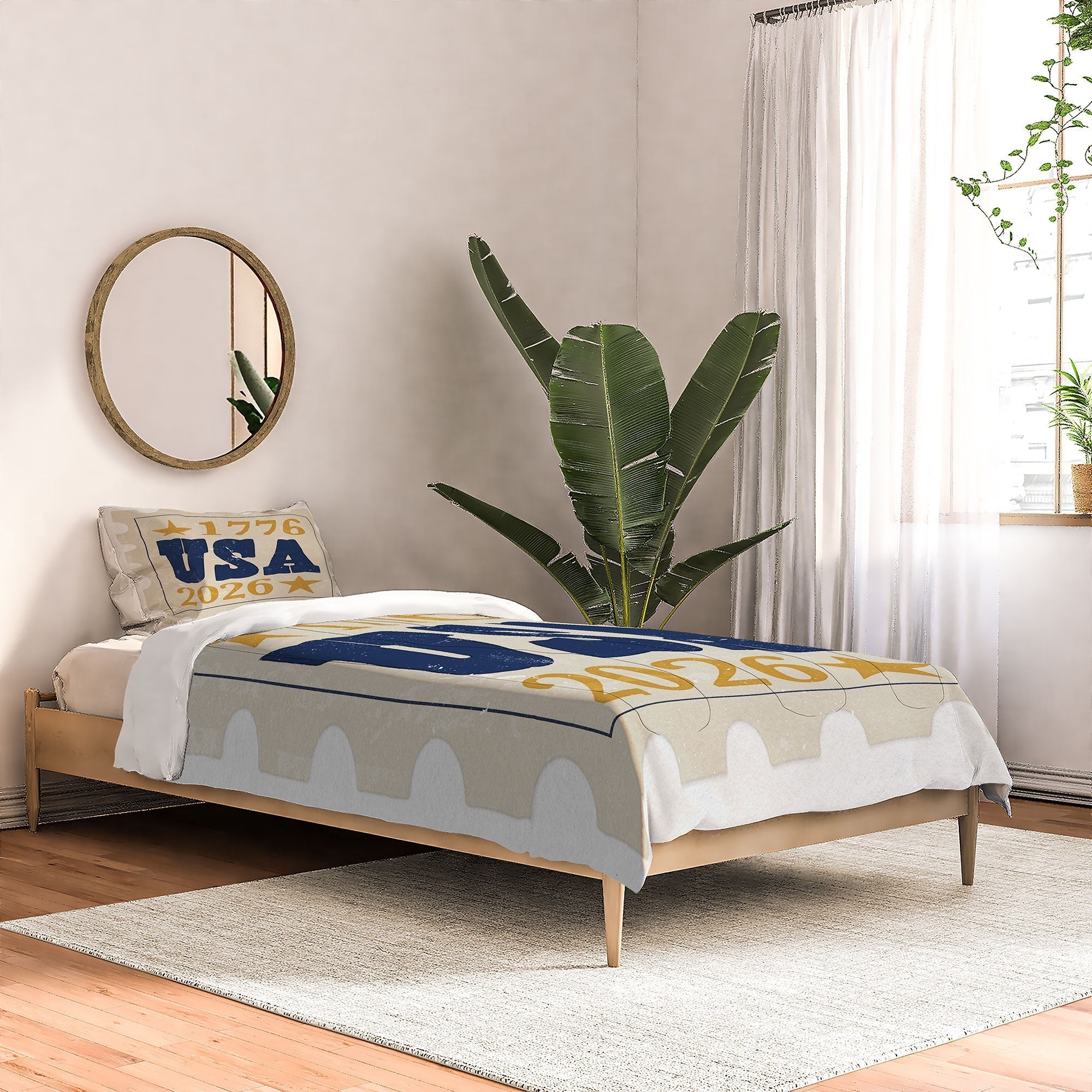 DENY Designs USA Stamp Comforter