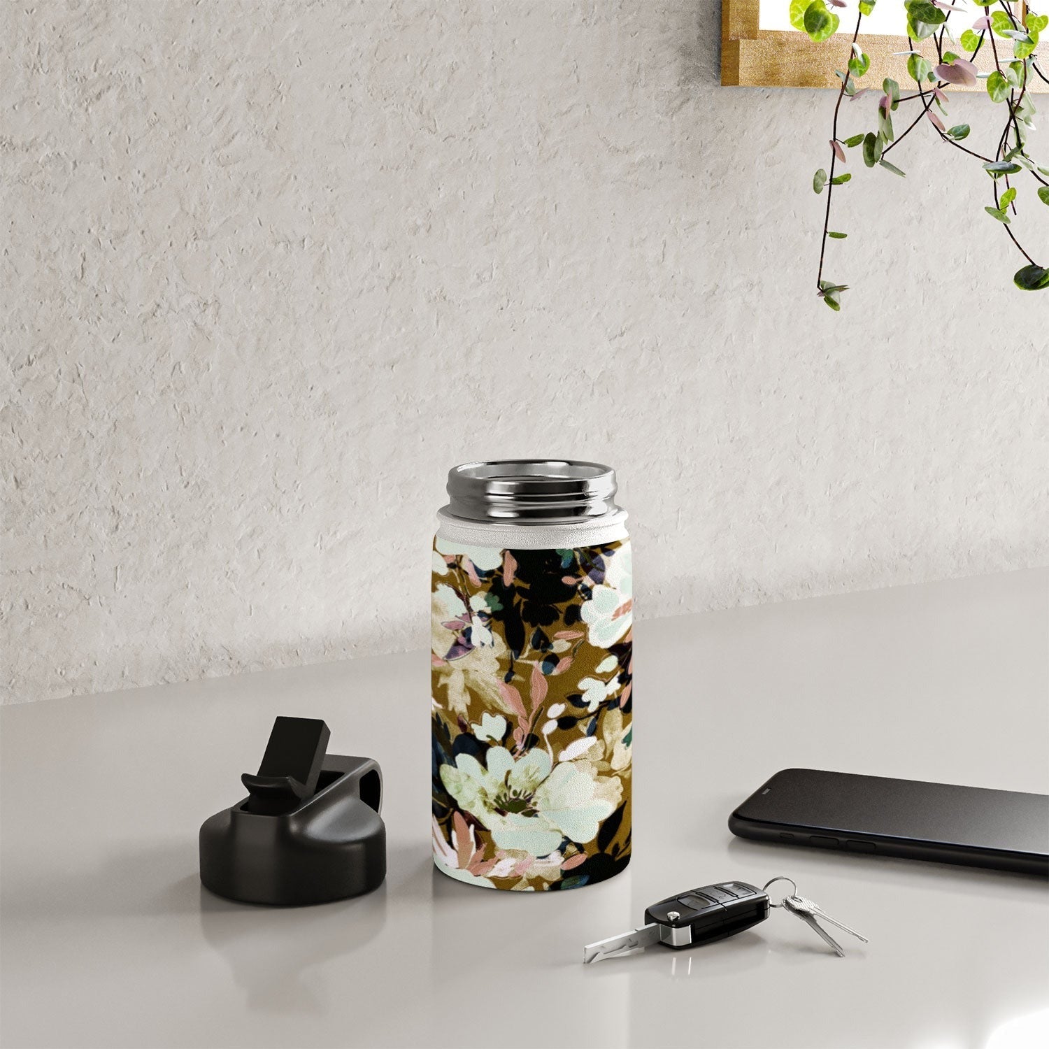 Marta Barragan Camarasa Romantic Floral Fusion Water Bottle