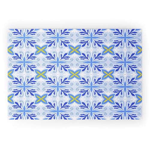 Design by Spark Dolce Vita Flourish Tile Welcome Mat