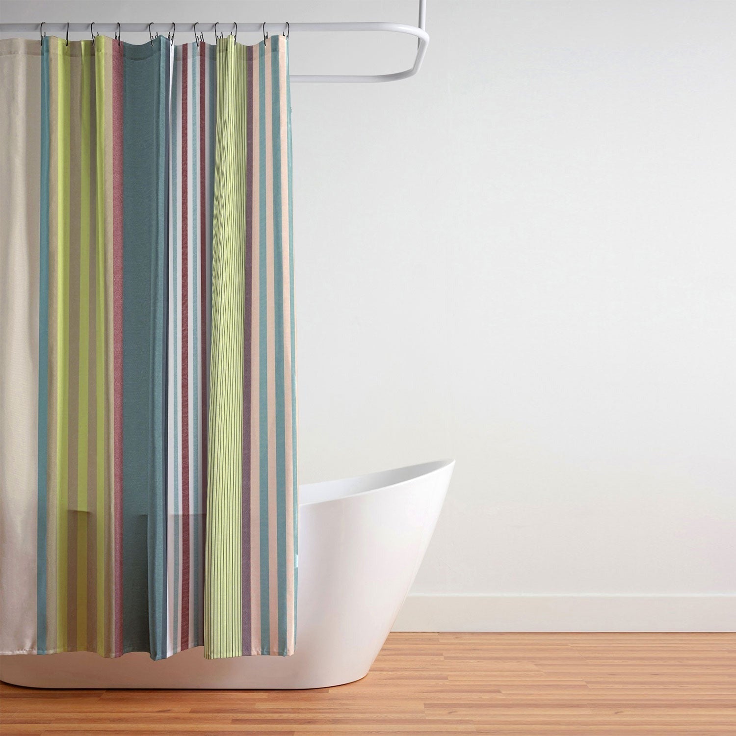Marta Barragan Camarasa Colorful Stripe Delight Shower Curtain