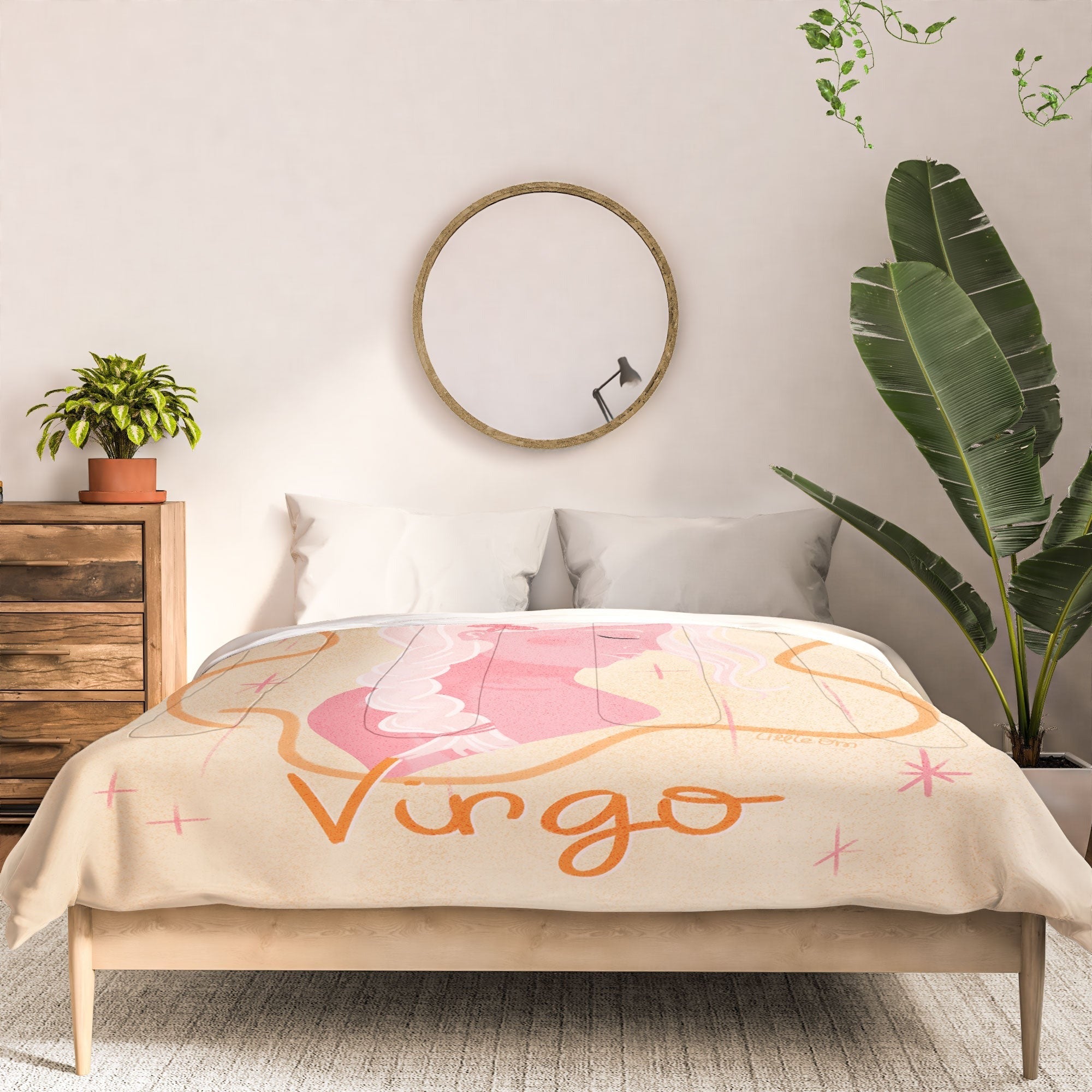 Little Om Zodiac Sign Virgo Comforter