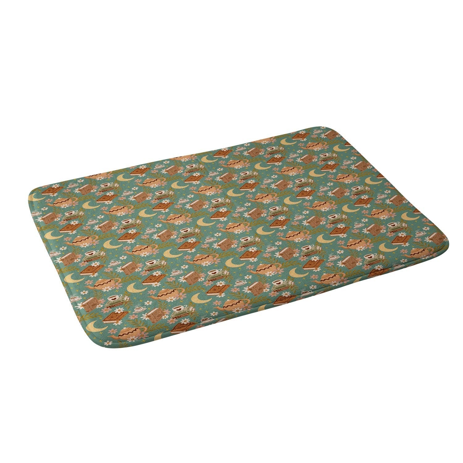 Avenie Moonlit Reading Nook I Memory Foam Bath Mat
