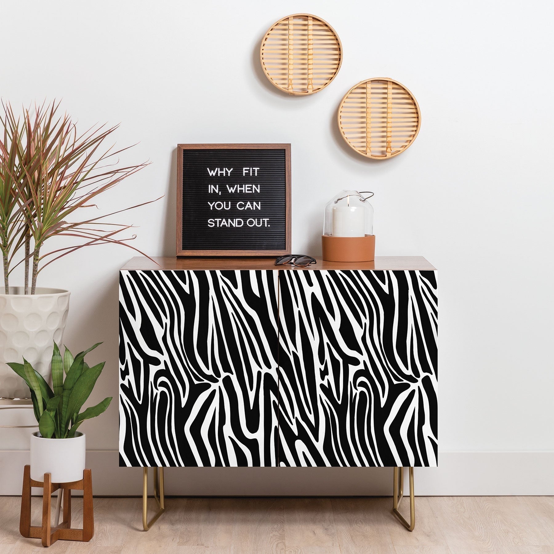 Jennifer Labre Wild Zebra Credenza