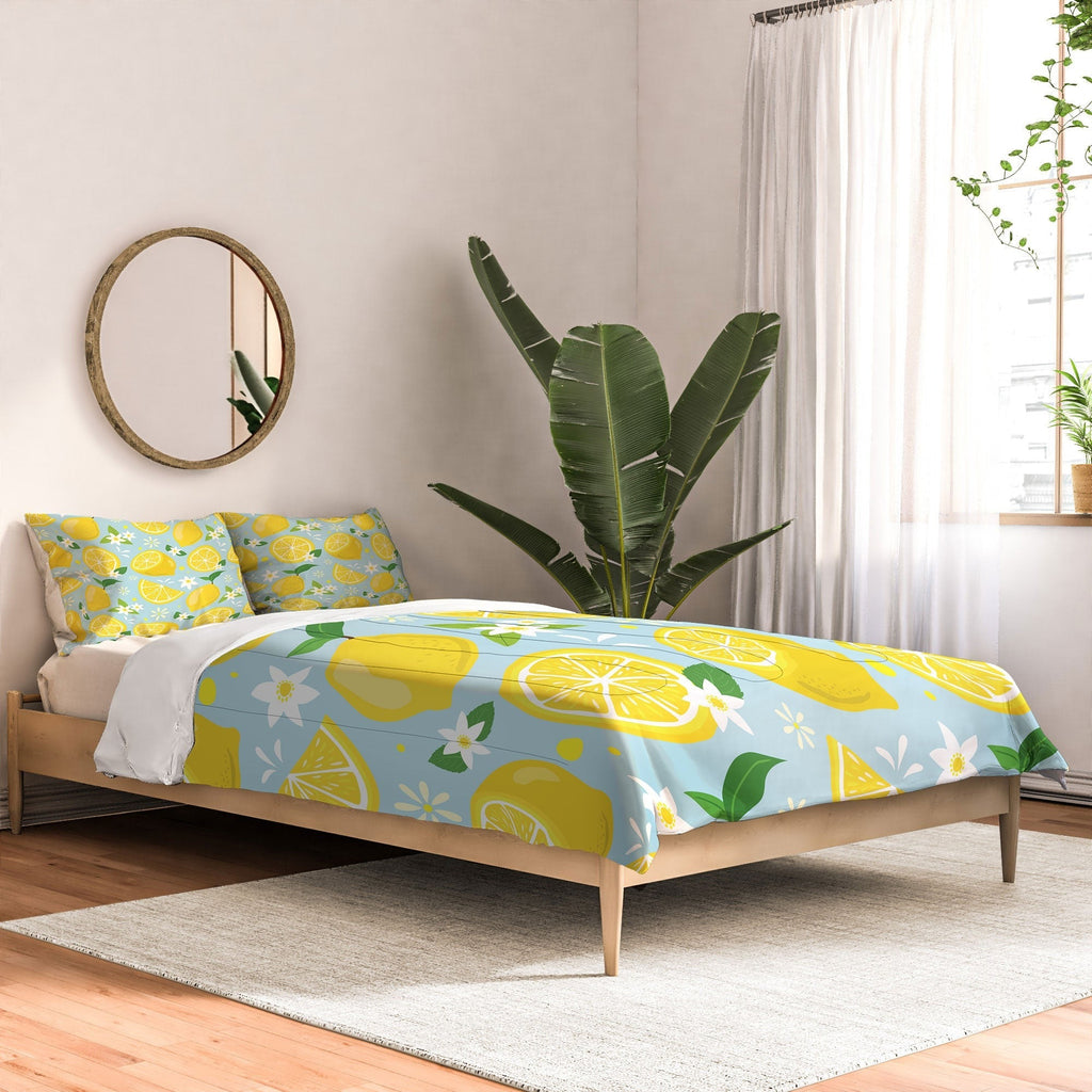 Design by Spark Lemony Fresh Florals Comforter