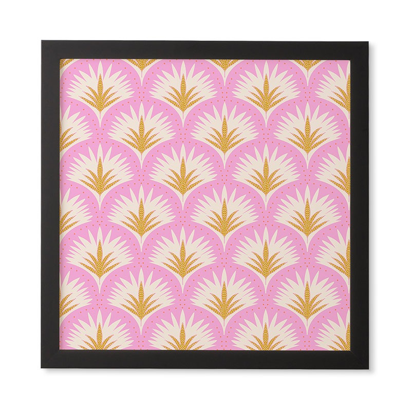 Jennifer Labre Pink Palmetto Framed Wall Art