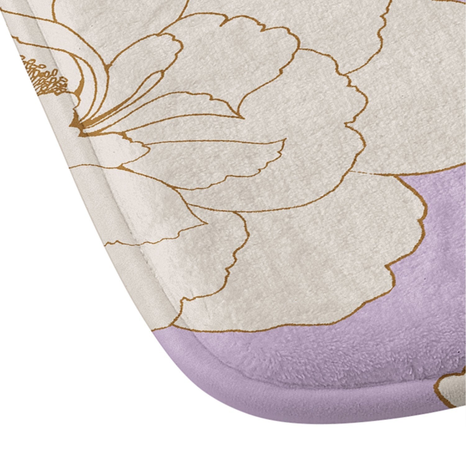 Gabriela Fuente Roberta lilac Memory Foam Bath Mat