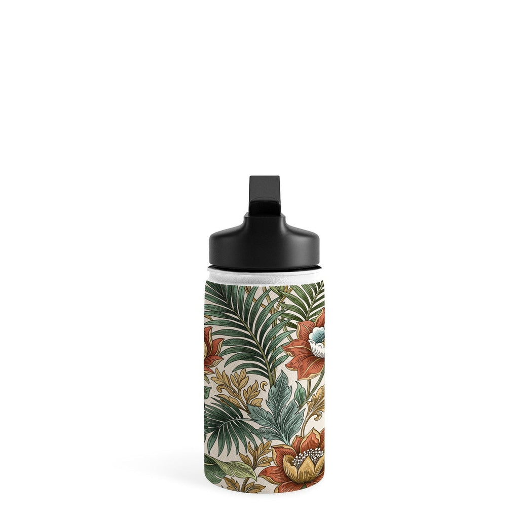 Marta Barragan Camarasa Retro Jungle Garden Water Bottle