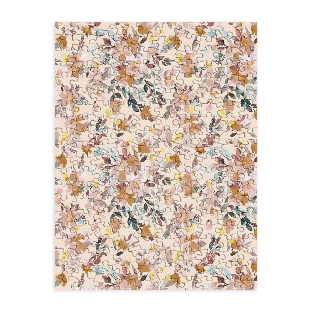 Ninola Design Botanic Retreat Floral Oleander Whimsical Soft Pink Puzzle