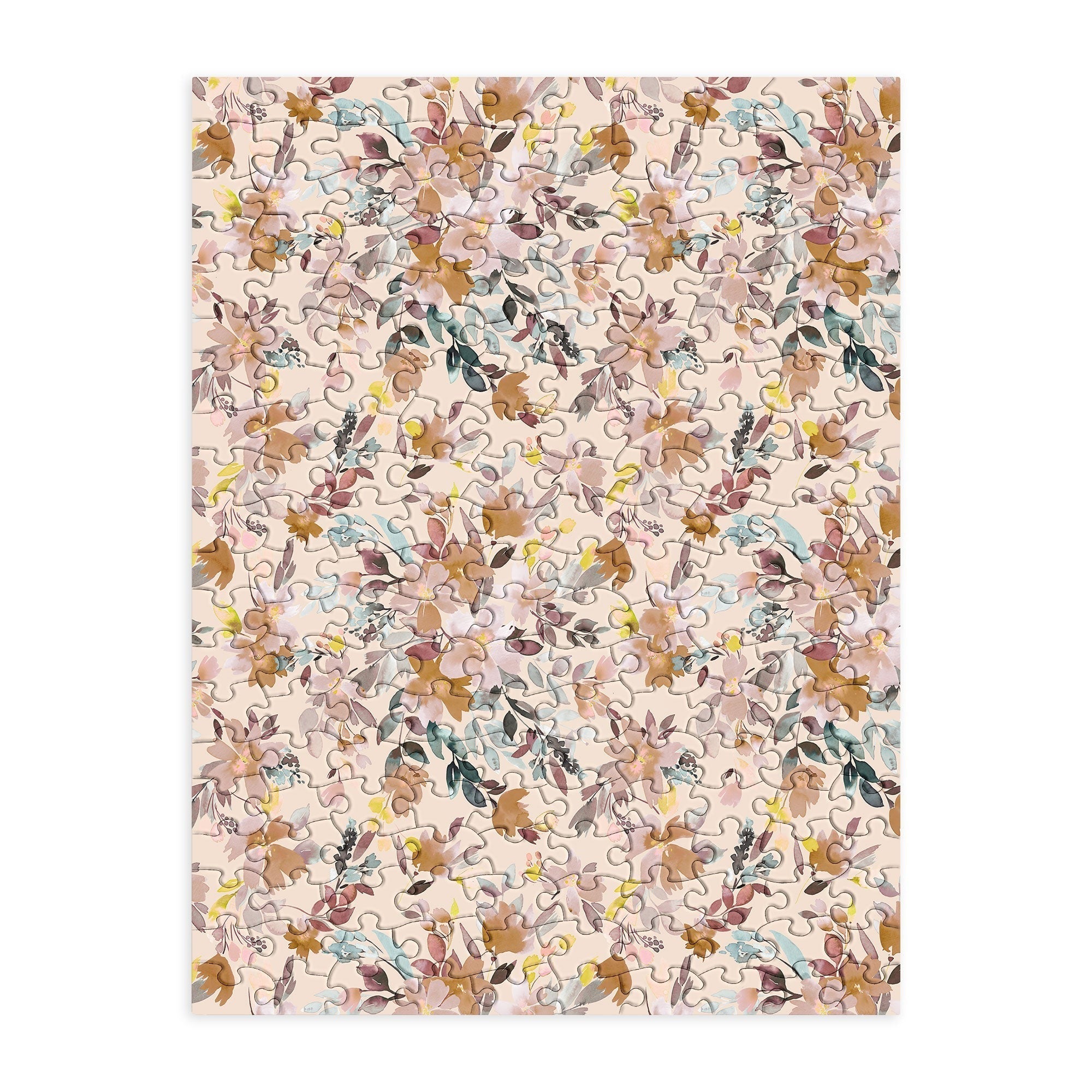 Ninola Design Botanic Retreat Floral Oleander Whimsical Soft Pink Puzzle