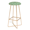 Avenie BR Cheetah Print In Green Bar Stool