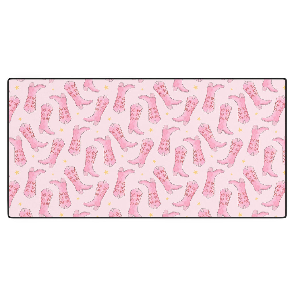 Love_Ryming Stars and Boots Desk Mat
