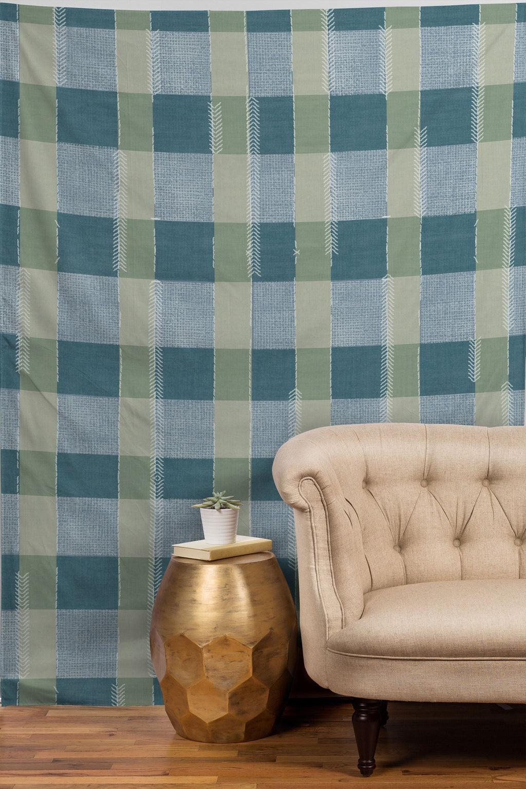 Marta Barragan Camarasa Country Style Checks Tapestry