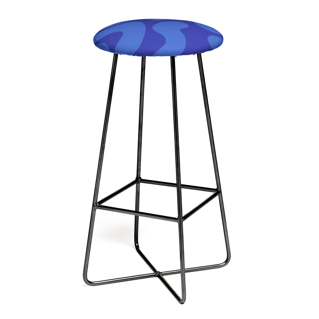 Camilla Foss Blue Pebble Bar Stool