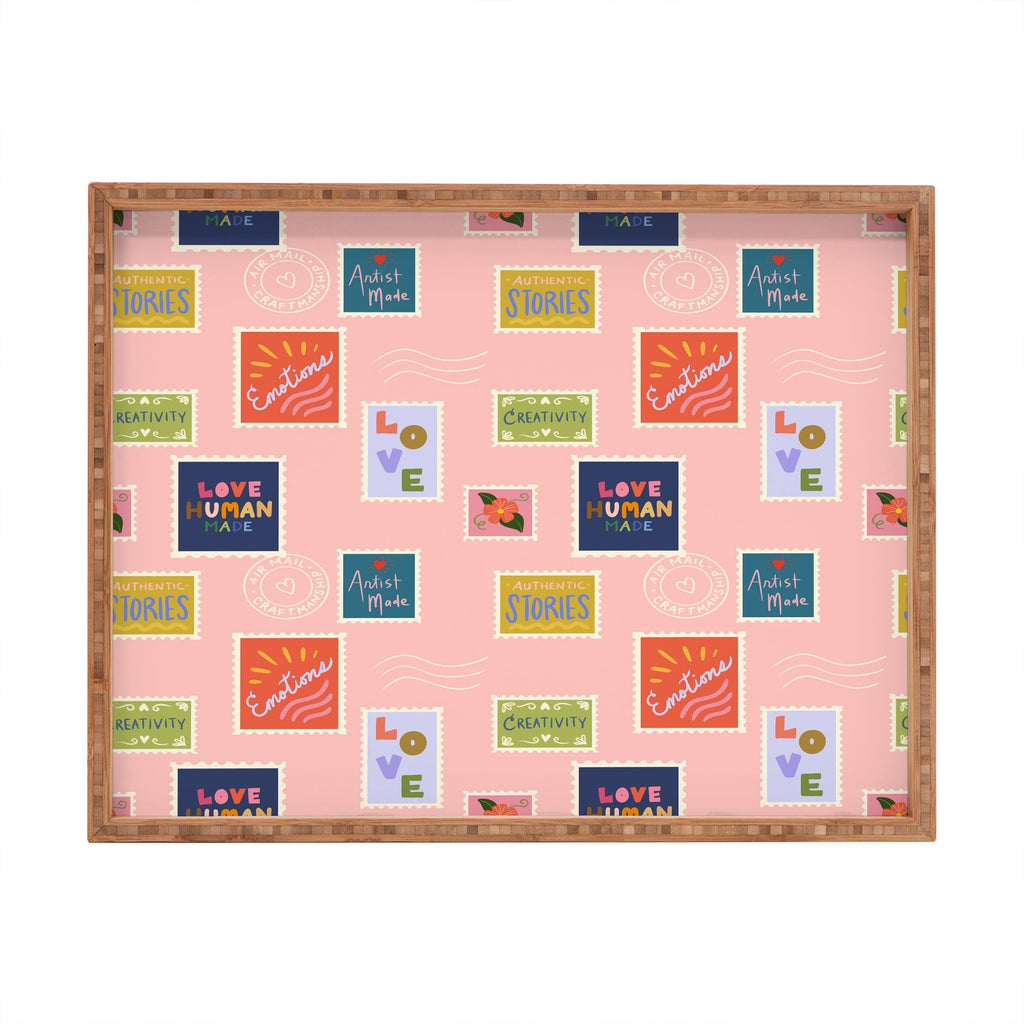 Design by Spark Love Human Made Stamps Rectangular Tray