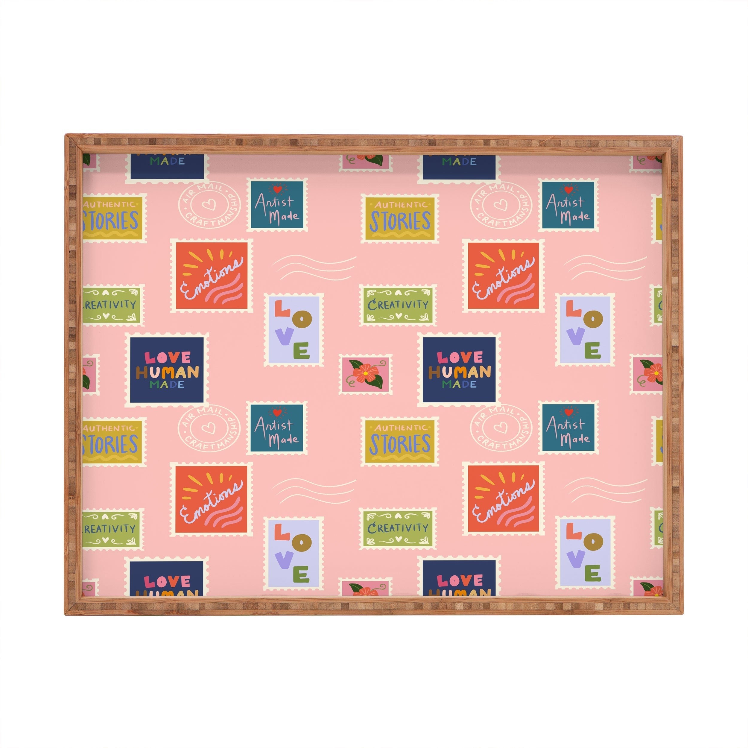 Design by Spark Love Human Made Stamps Rectangular Tray