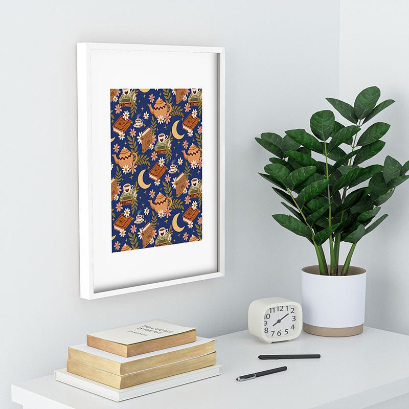 Avenie Moonlit Reading Nook II Recessed Framing Rectangle