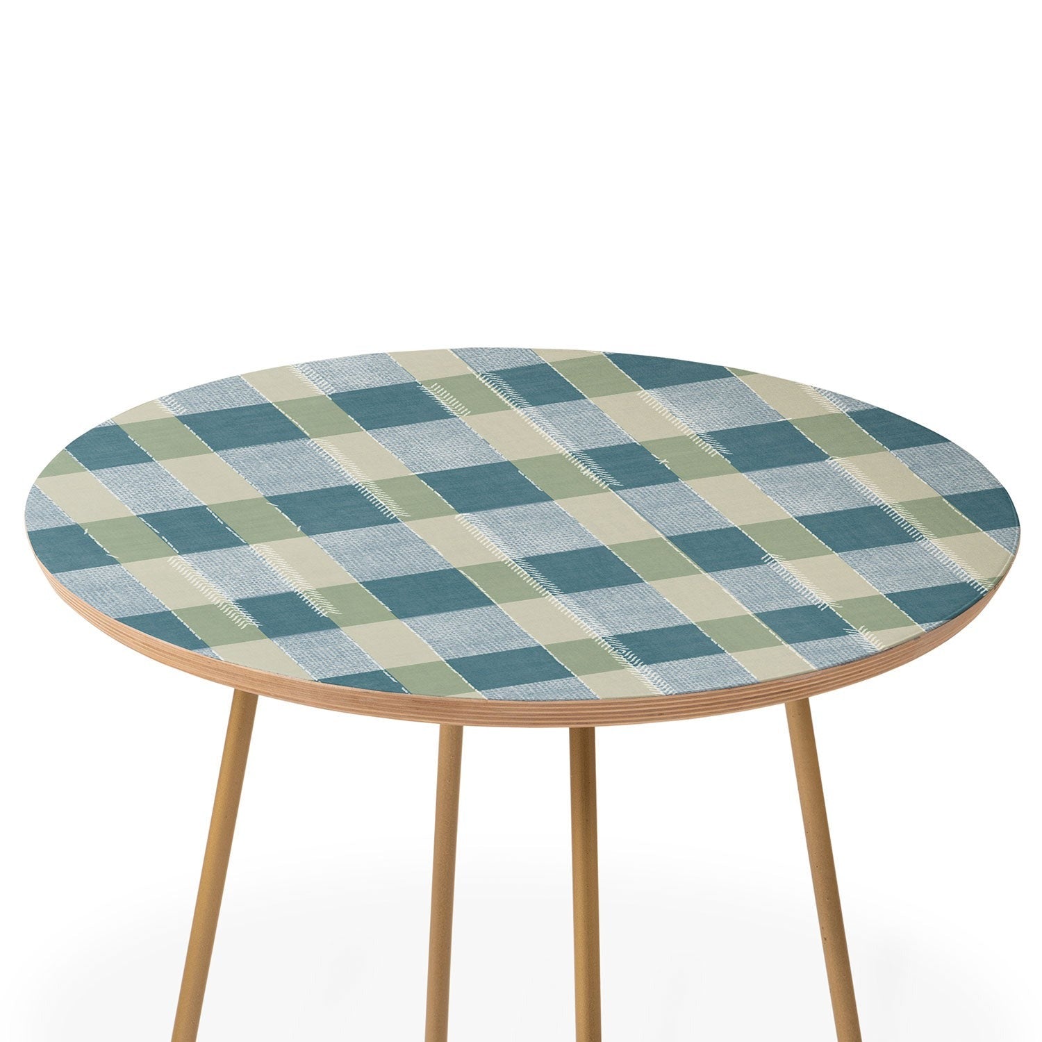 Marta Barragan Camarasa Country Style Checks Round Side Table