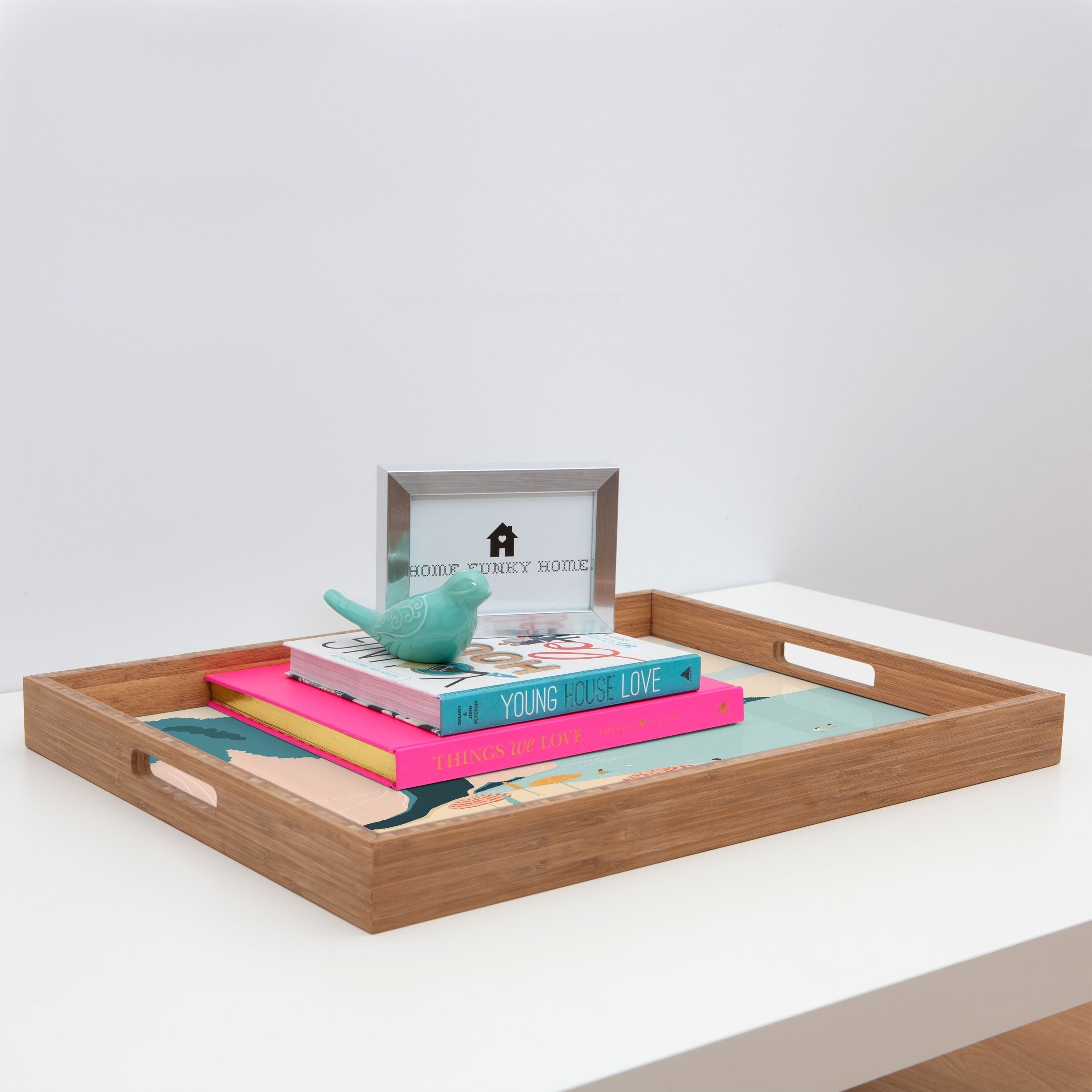 Valeria Frustaci Beach of Positano in Italy Rectangular Tray