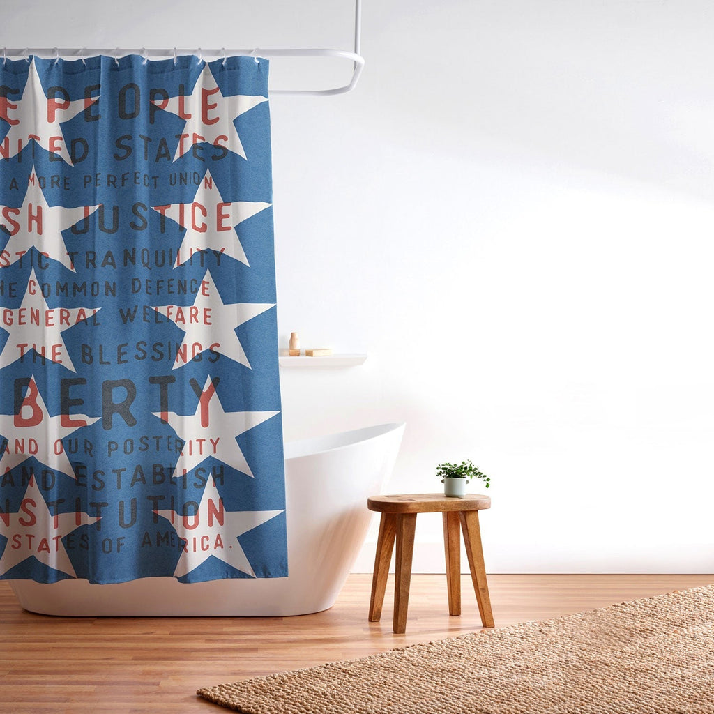 DENY Designs Starred Preamble Shower Curtain