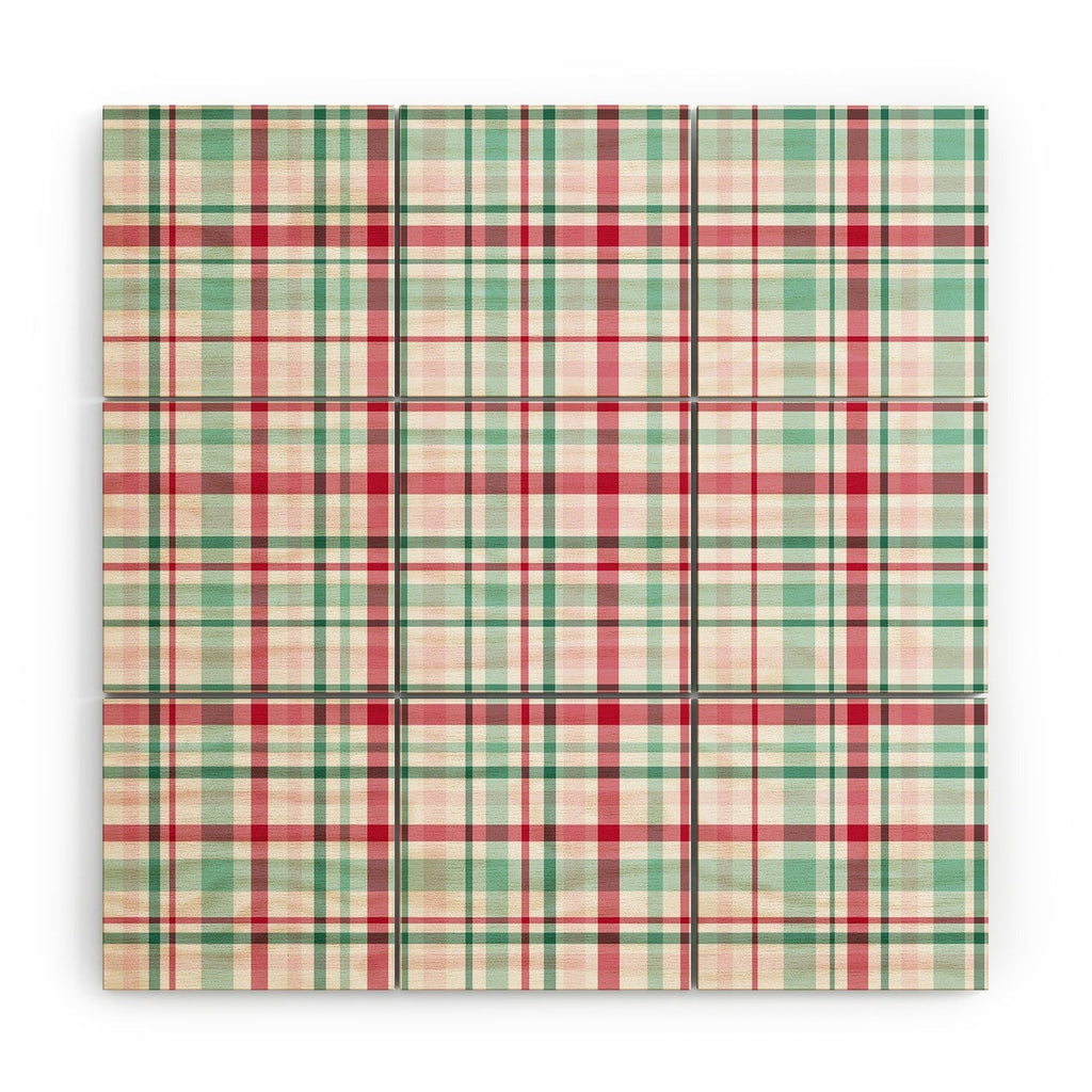 Lisa Argyropoulos Merry Vintage Plaid Wood Wall Mural