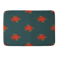 Design by Spark Poinsettia Florals Memory Foam Bath Mat