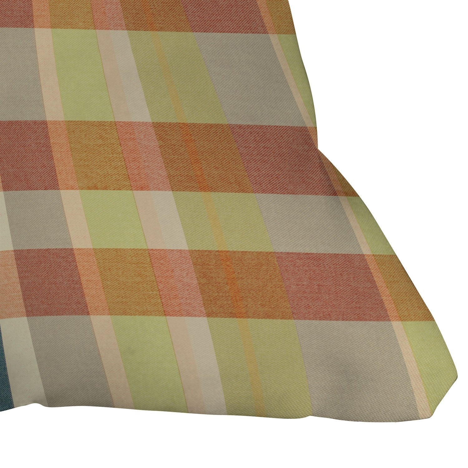 Marta Barragan Camarasa Retro Picnic Plaid Warm Tones Outdoor Throw Pillow