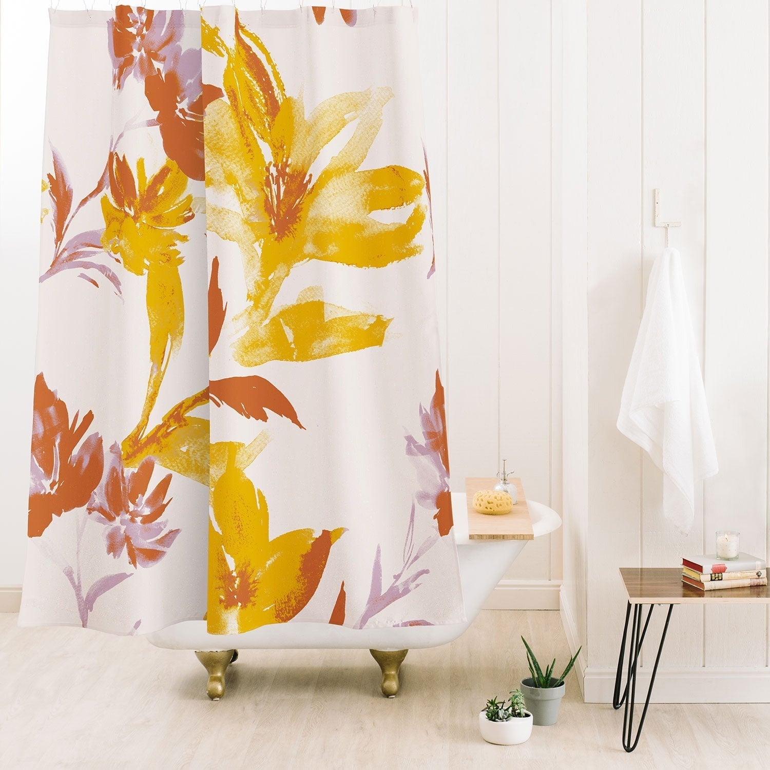 Gabriela Fuente Emma Floral Classic Shower Curtain