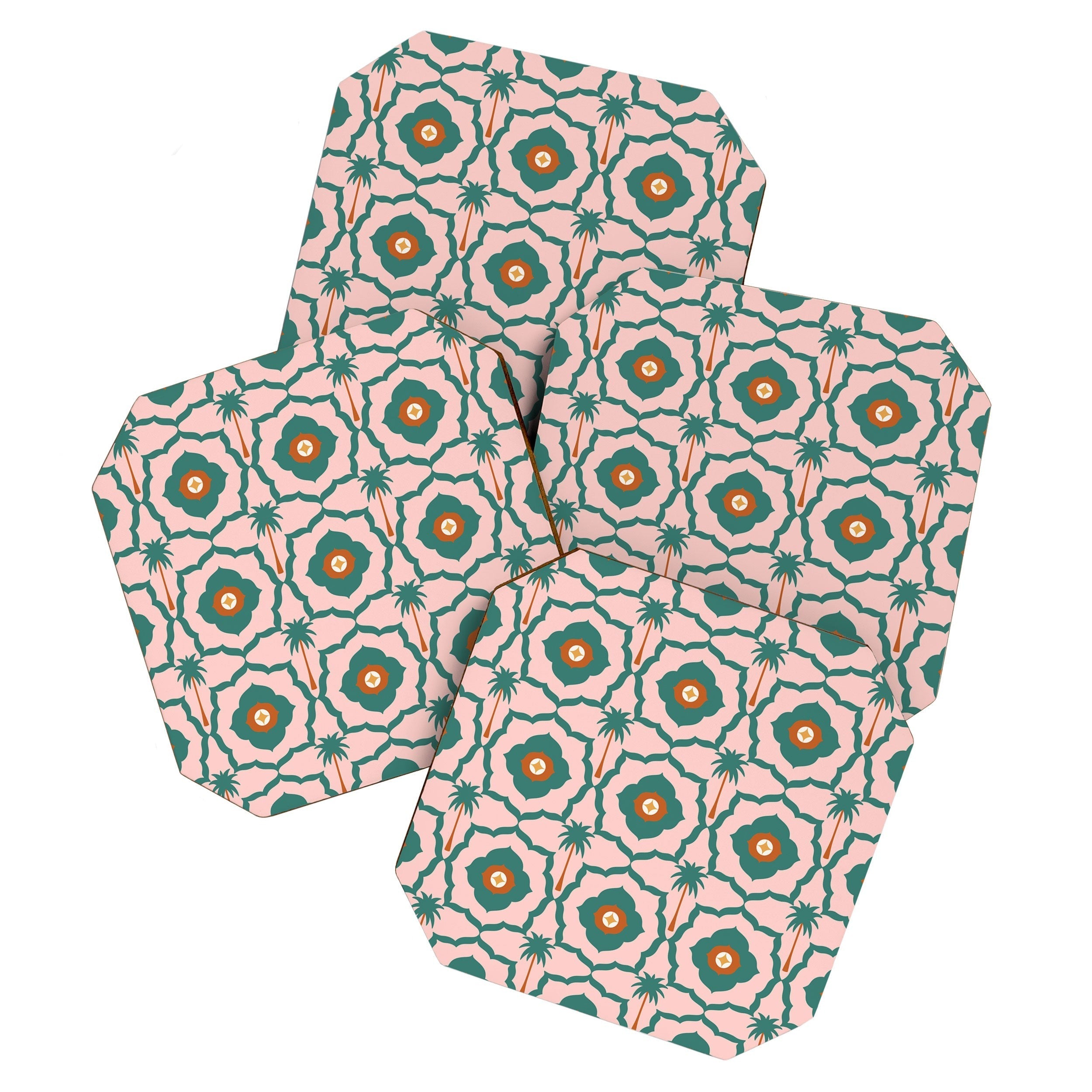 Design by Spark Mid Mod Palm Springs Coaster Set