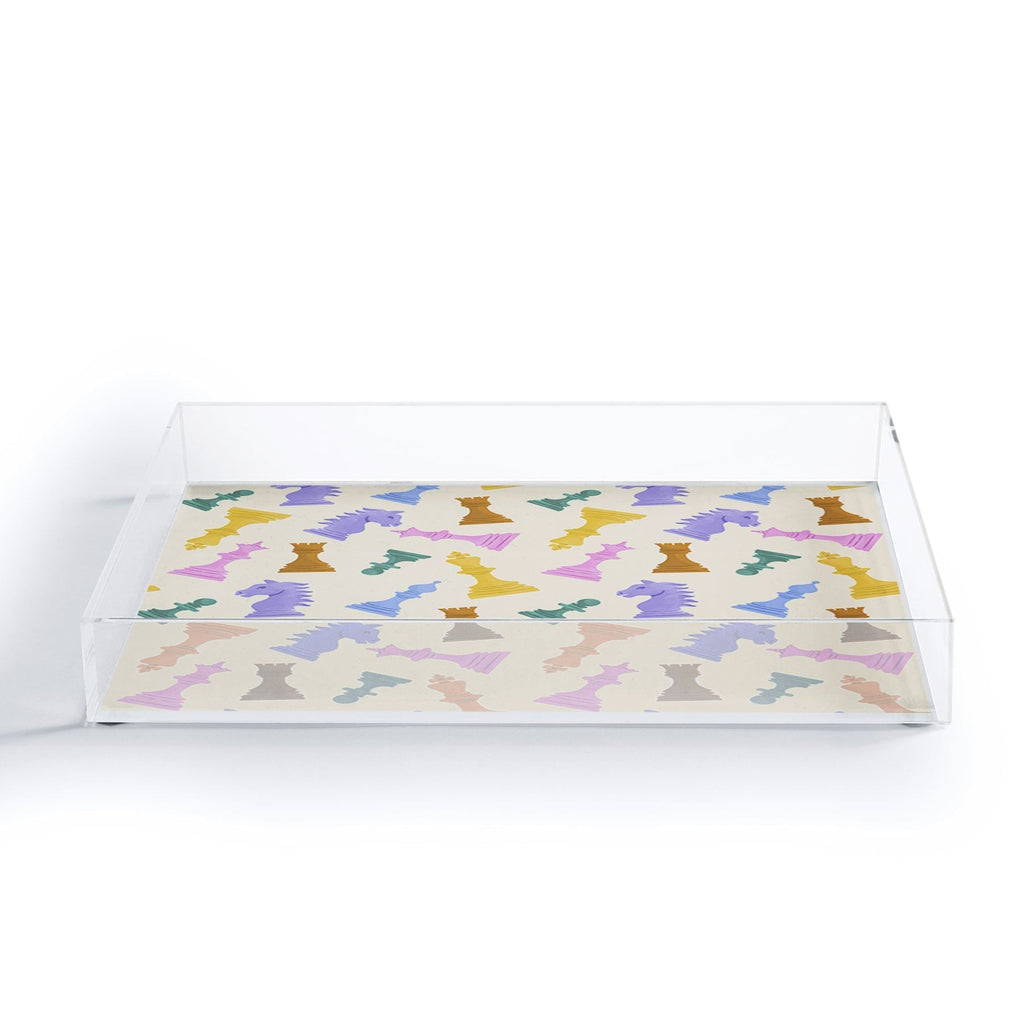 Design by Spark Chess Game Pieces Acrylic Tray