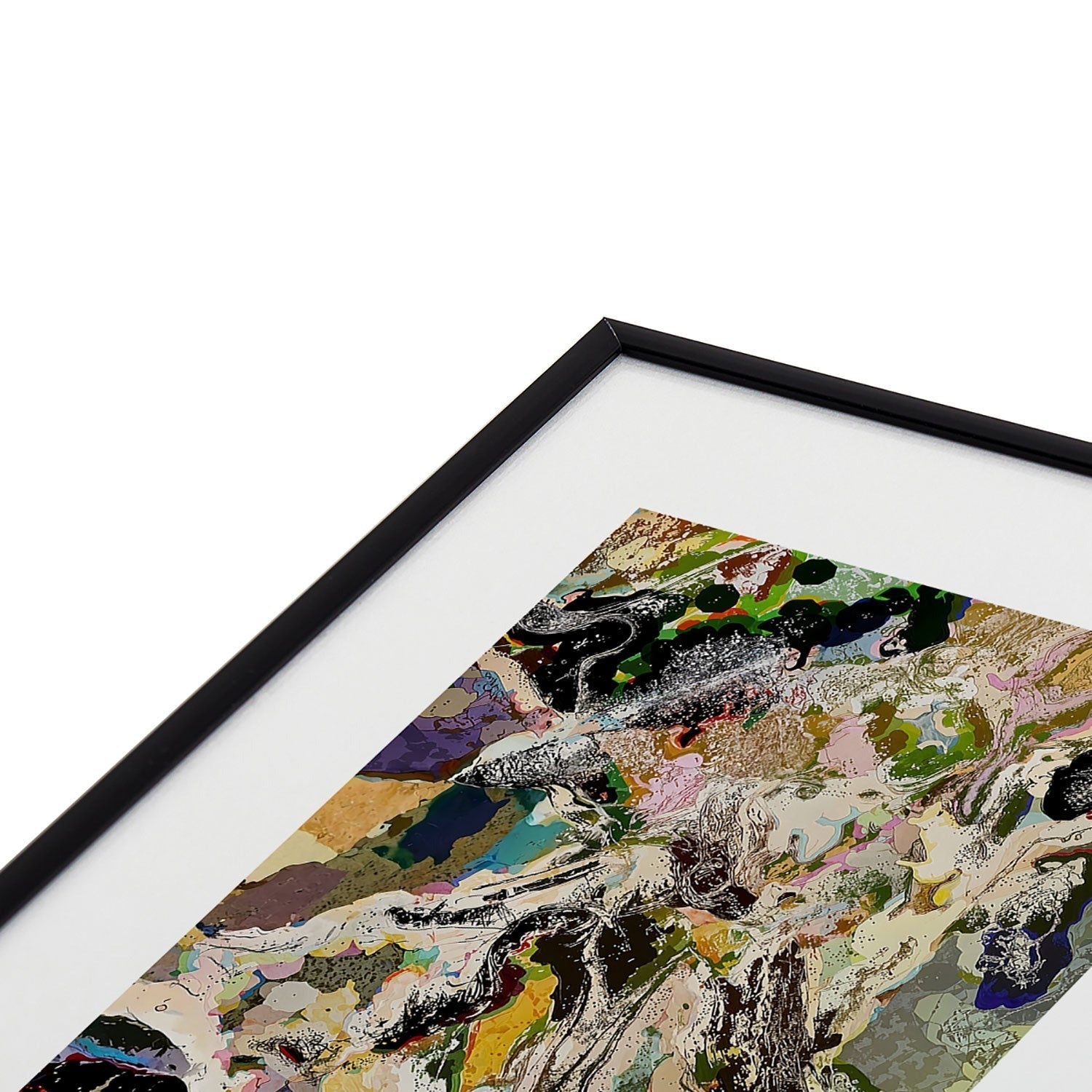 83 Oranges Echoes Beneath the Surface Metal Framed Art Print