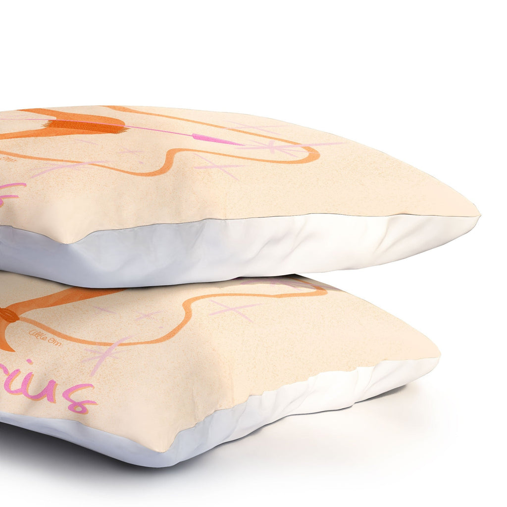 Little Om Zodiac Sign Sagittarius Pillow Shams
