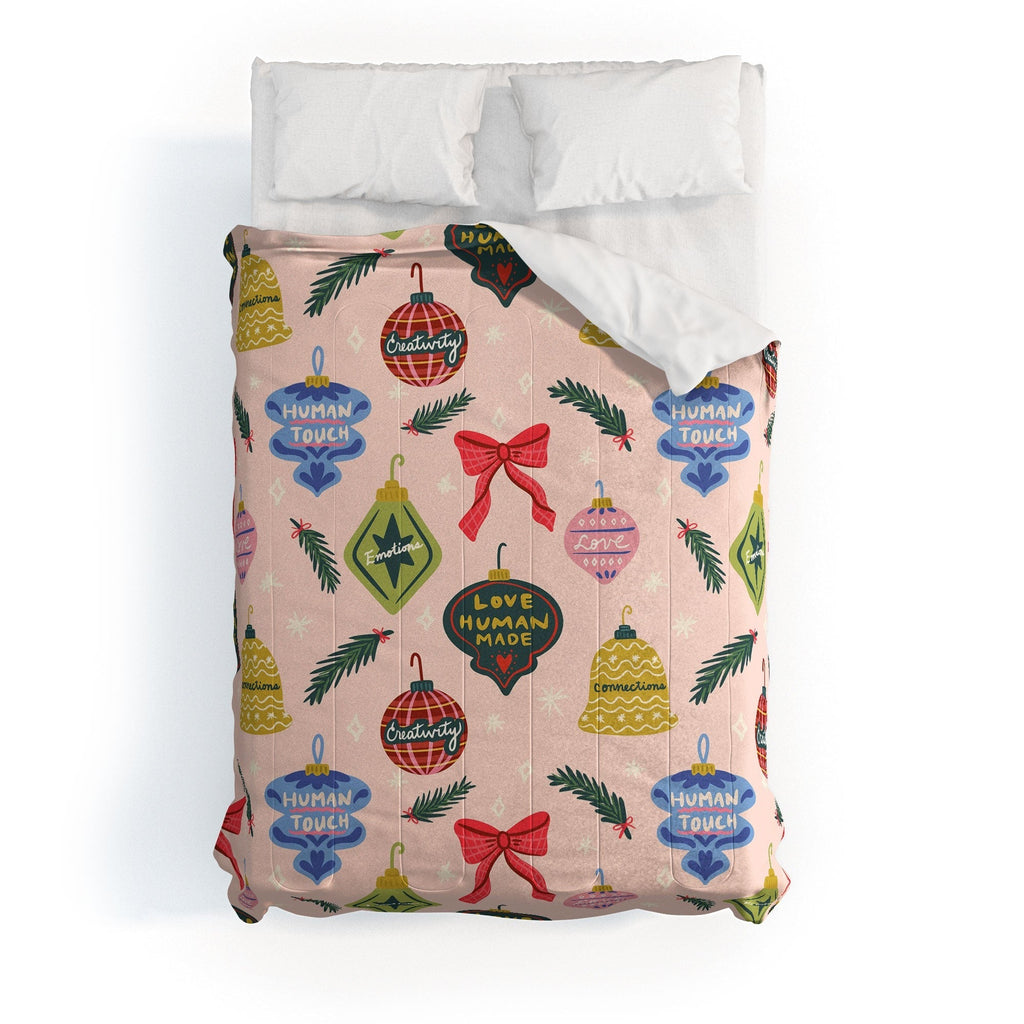 Design by Spark Love Human Made Christmas Ornaments Comforter