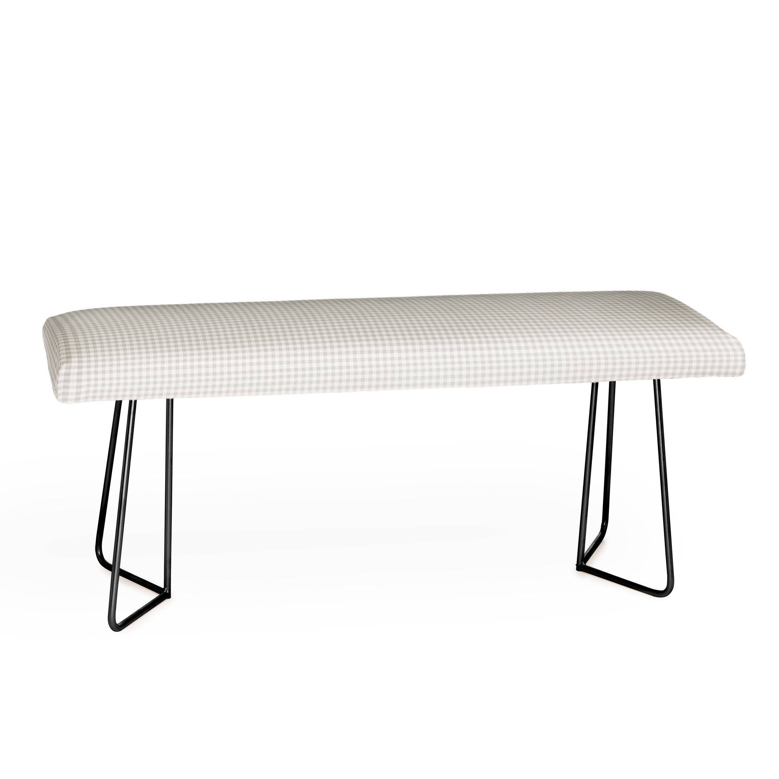 Colour Poems Gingham Plaid Pattern Cloud White Bench