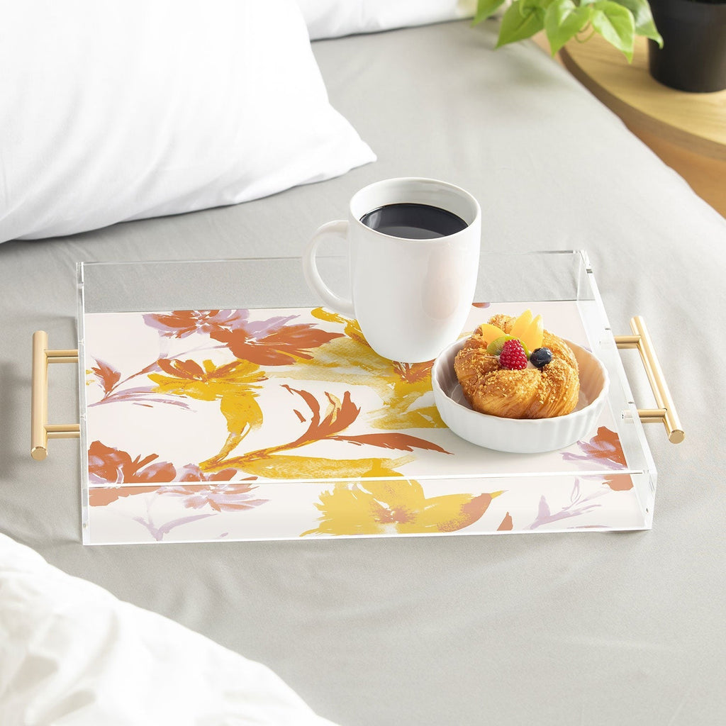 Gabriela Fuente Emma Floral Classic Acrylic Tray