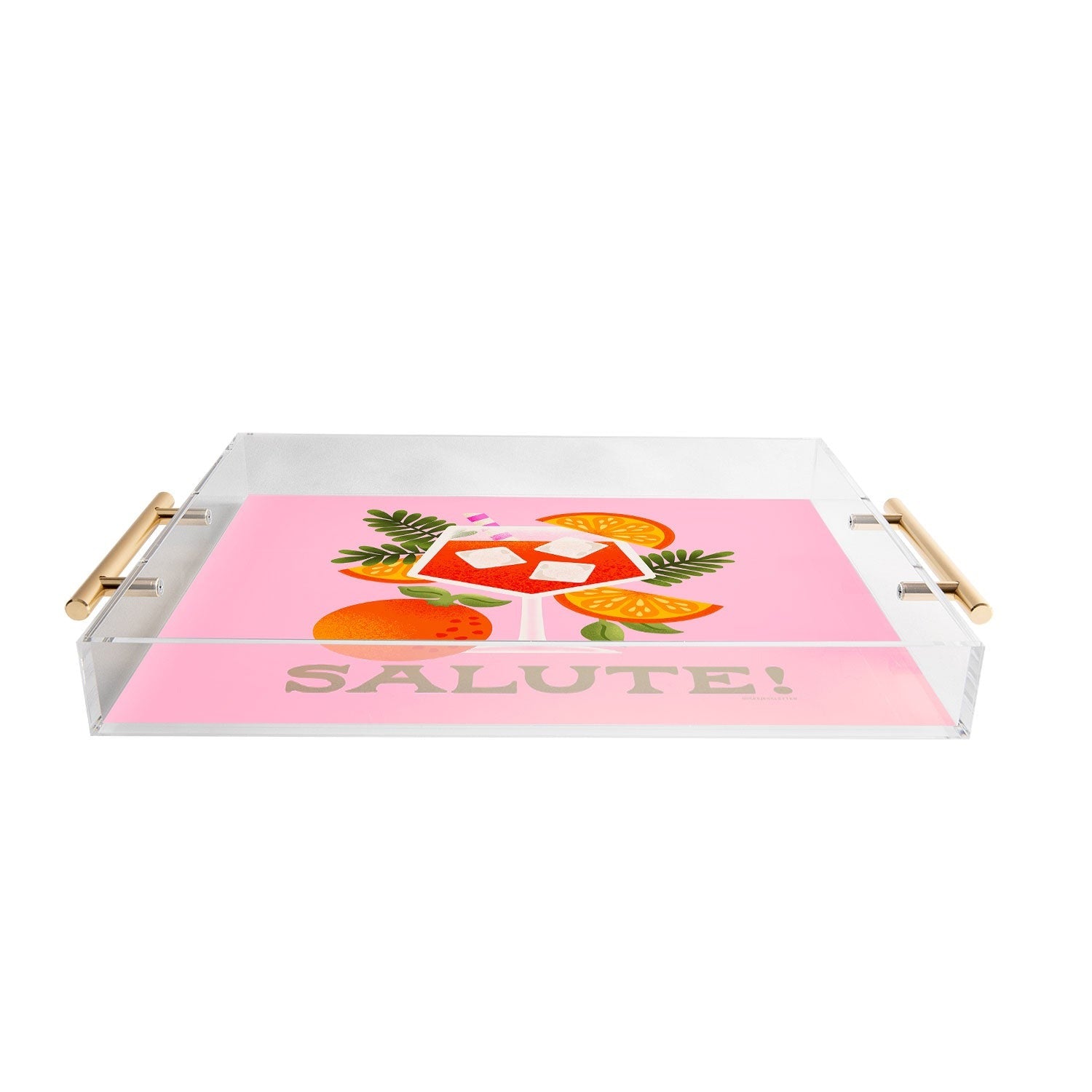 Jessica Molina Orange Spritz Acrylic Tray