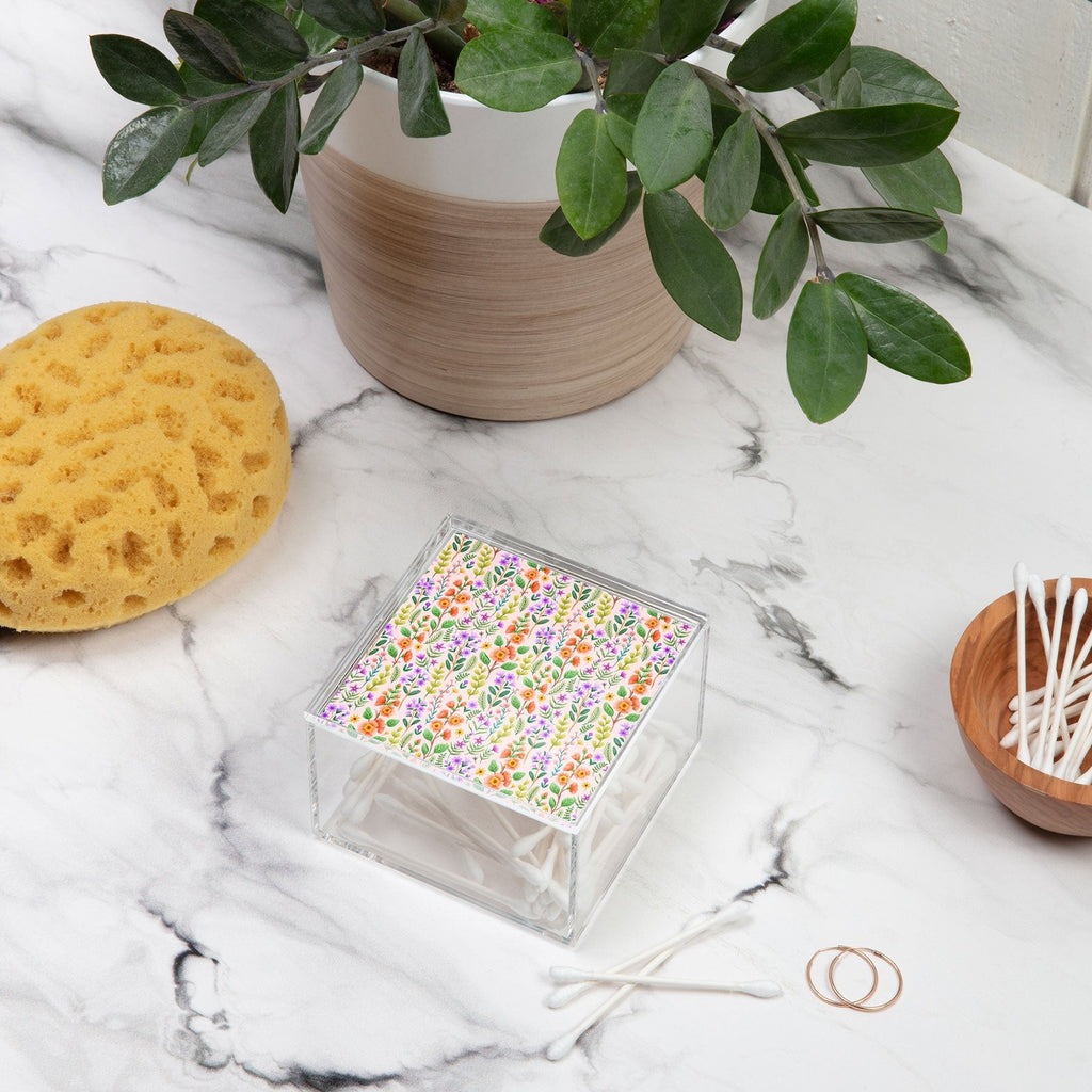 Pimlada Phuapradit Ditsy Spring Floral Acrylic Box