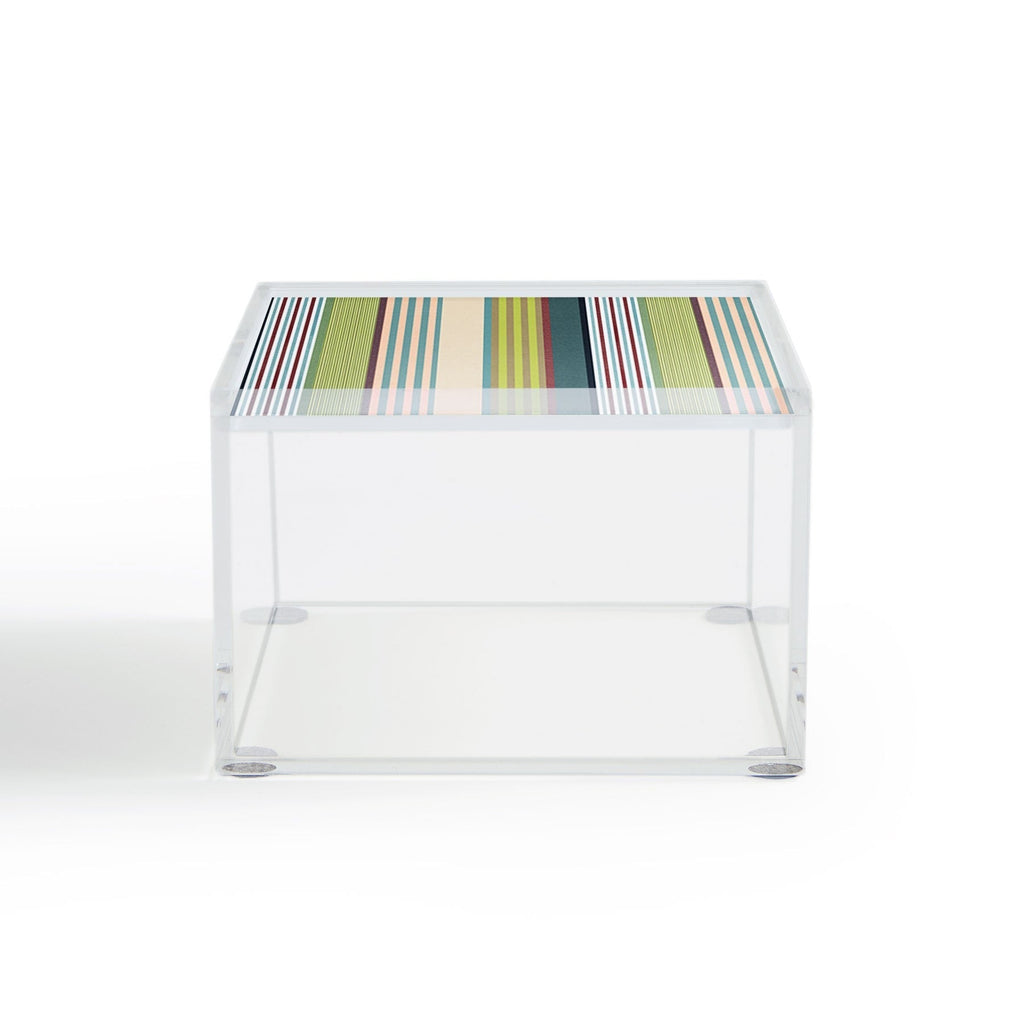 Marta Barragan Camarasa Colorful Stripe Delight Acrylic Box