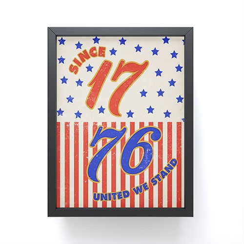 DENY Designs 1776 Stars Framed Mini Art Print
